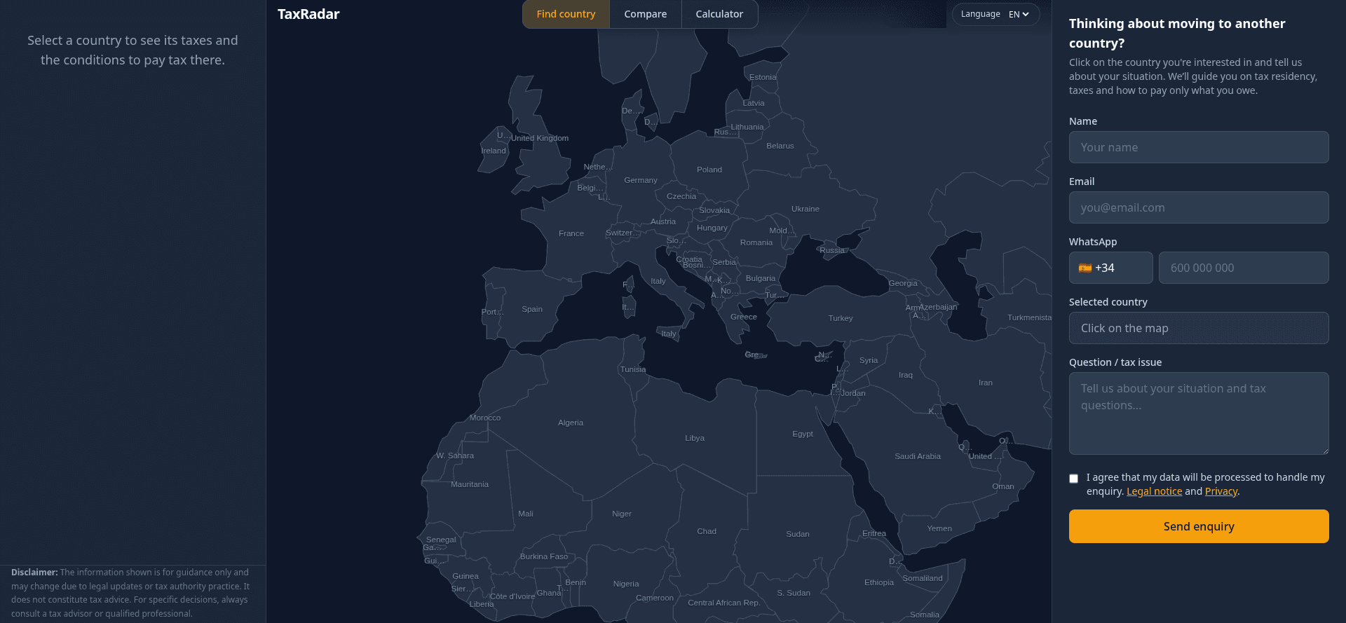 TaxRadar screenshot 1