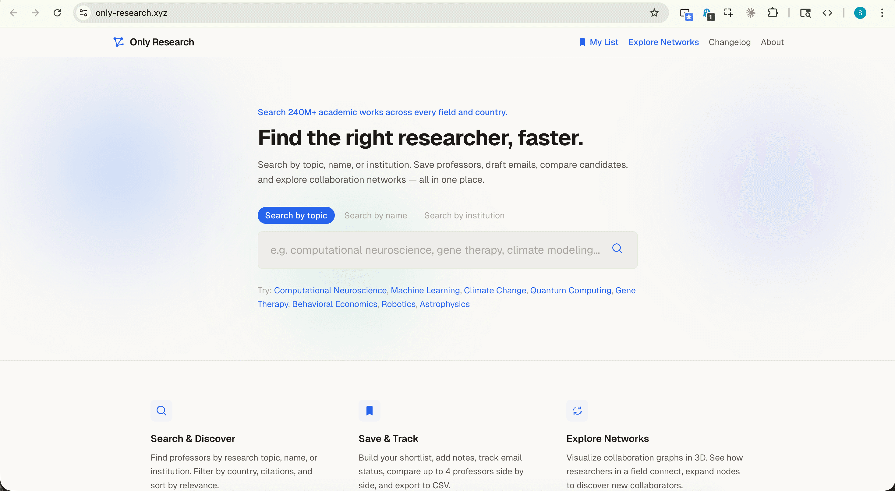 Only Research screenshot 1