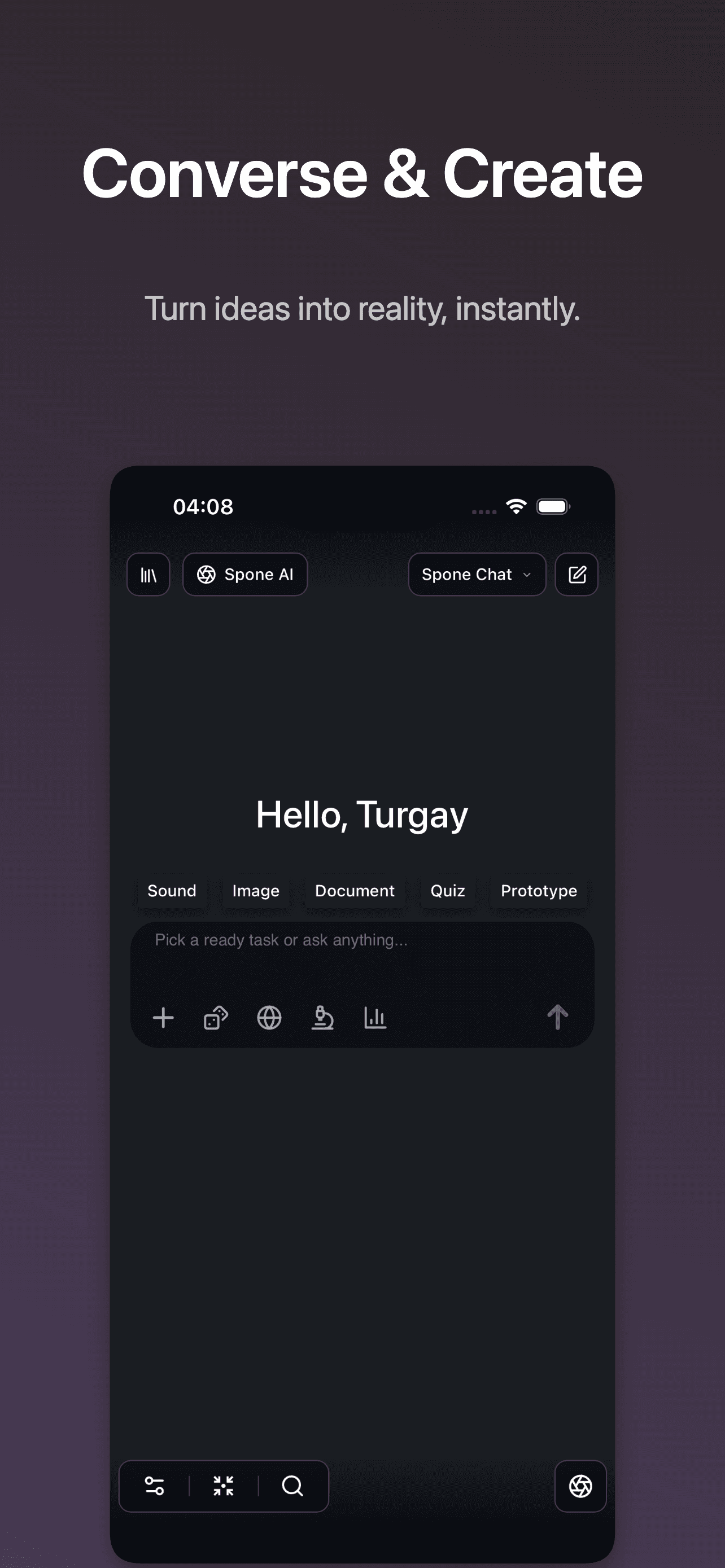 Spone AI screenshot 2