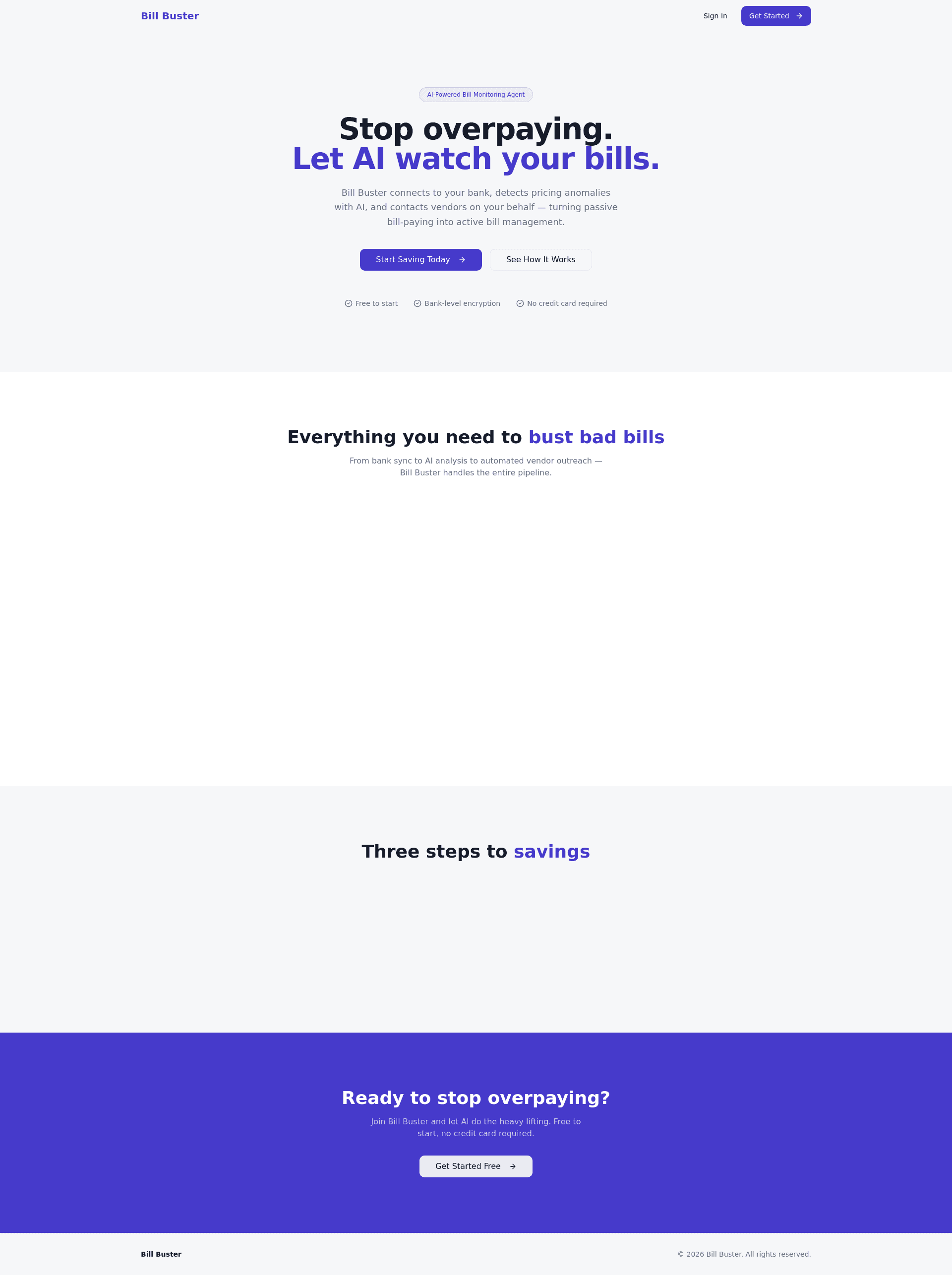 Bills Buster screenshot 1