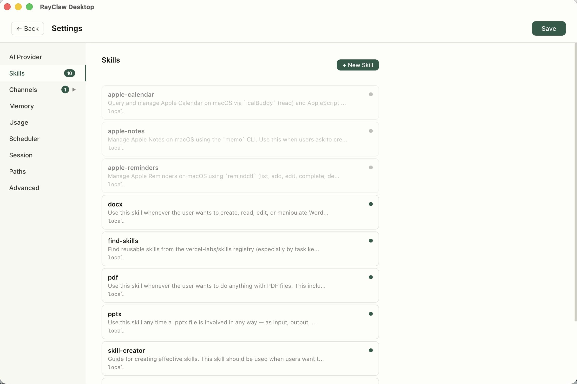 RayClaw is a multi-channel agentic AI screenshot 3