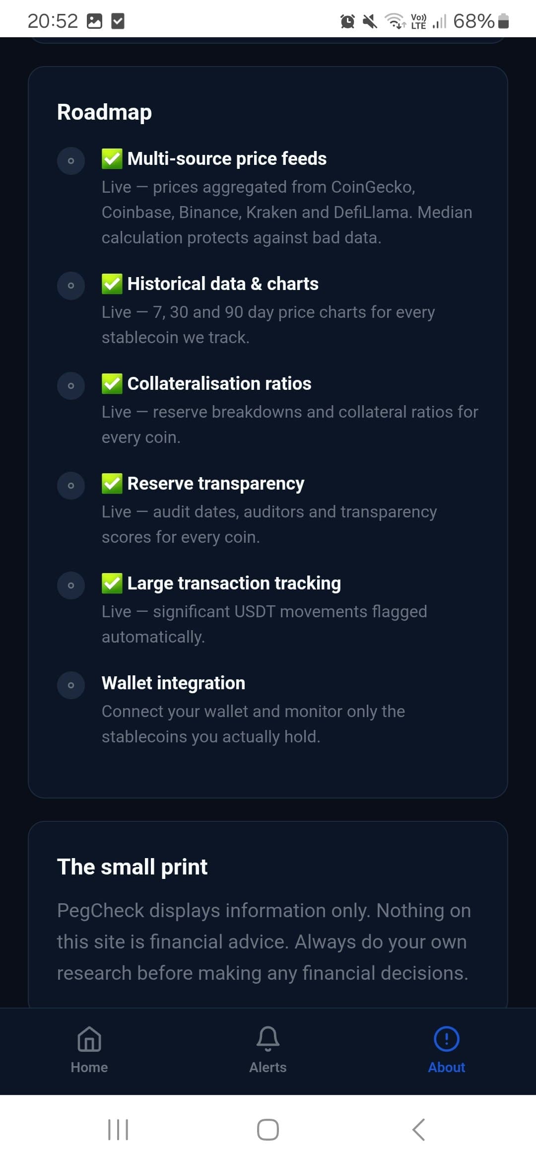 PegCheck — Real screenshot 5
