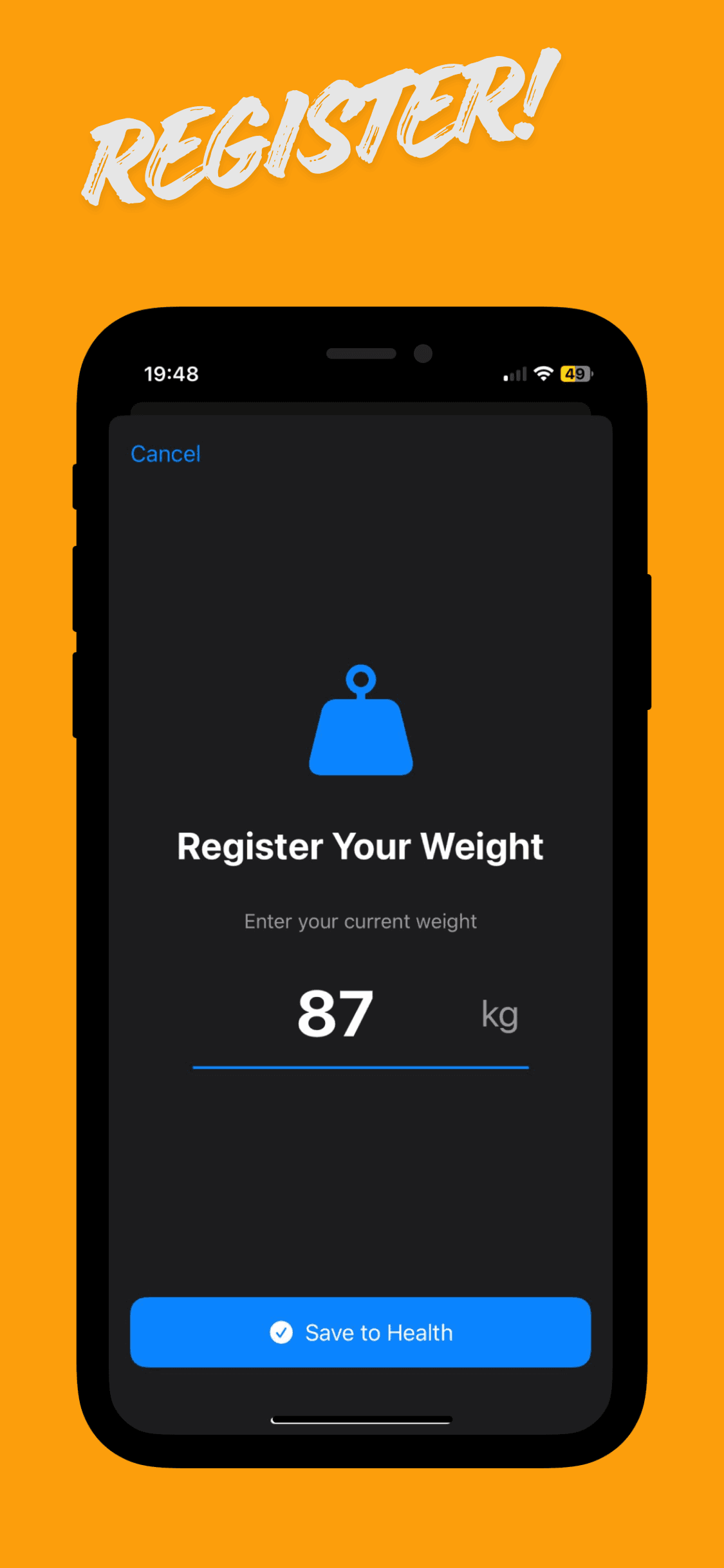 WeightSync screenshot 2