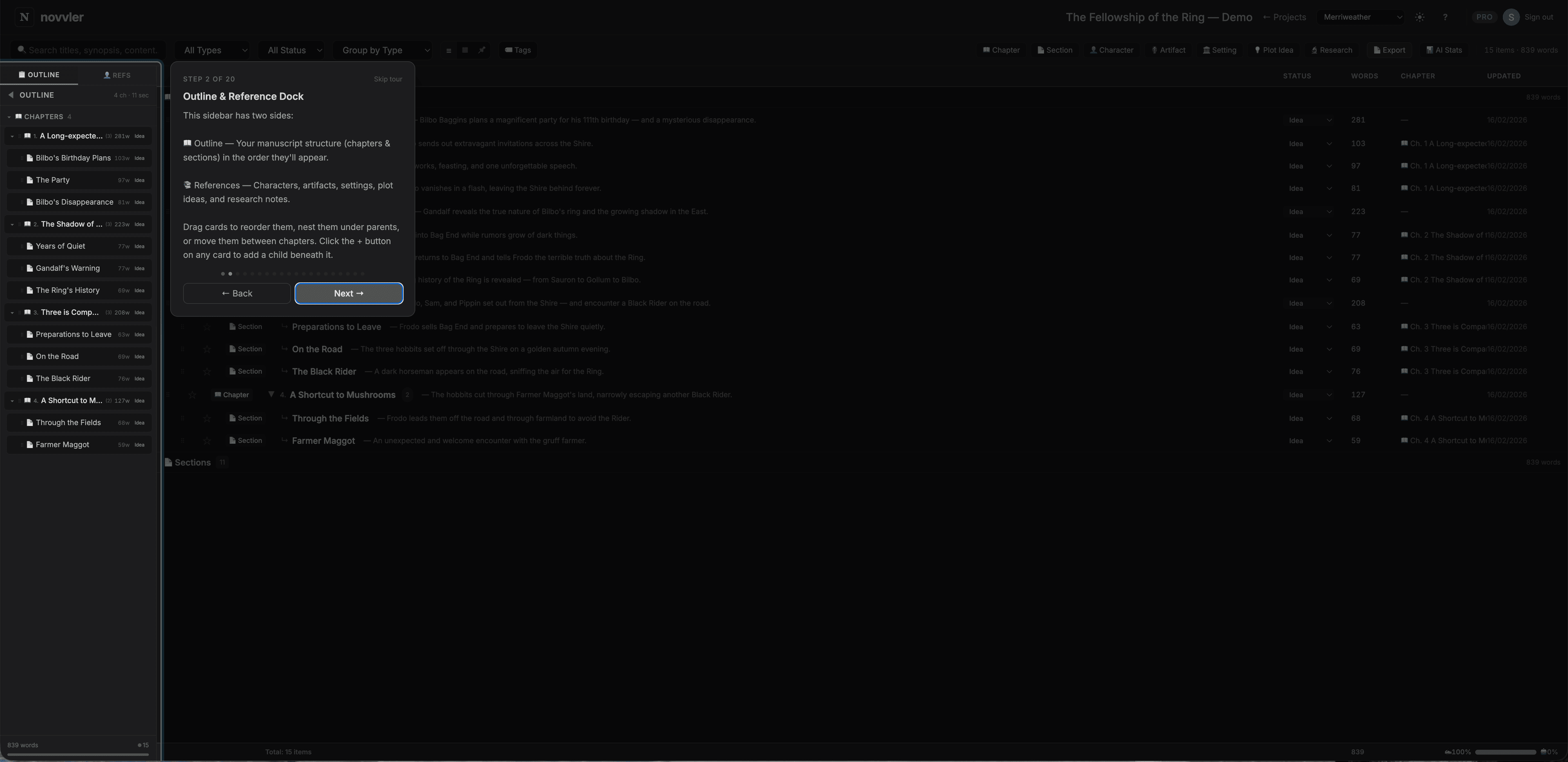 Novvler screenshot 2