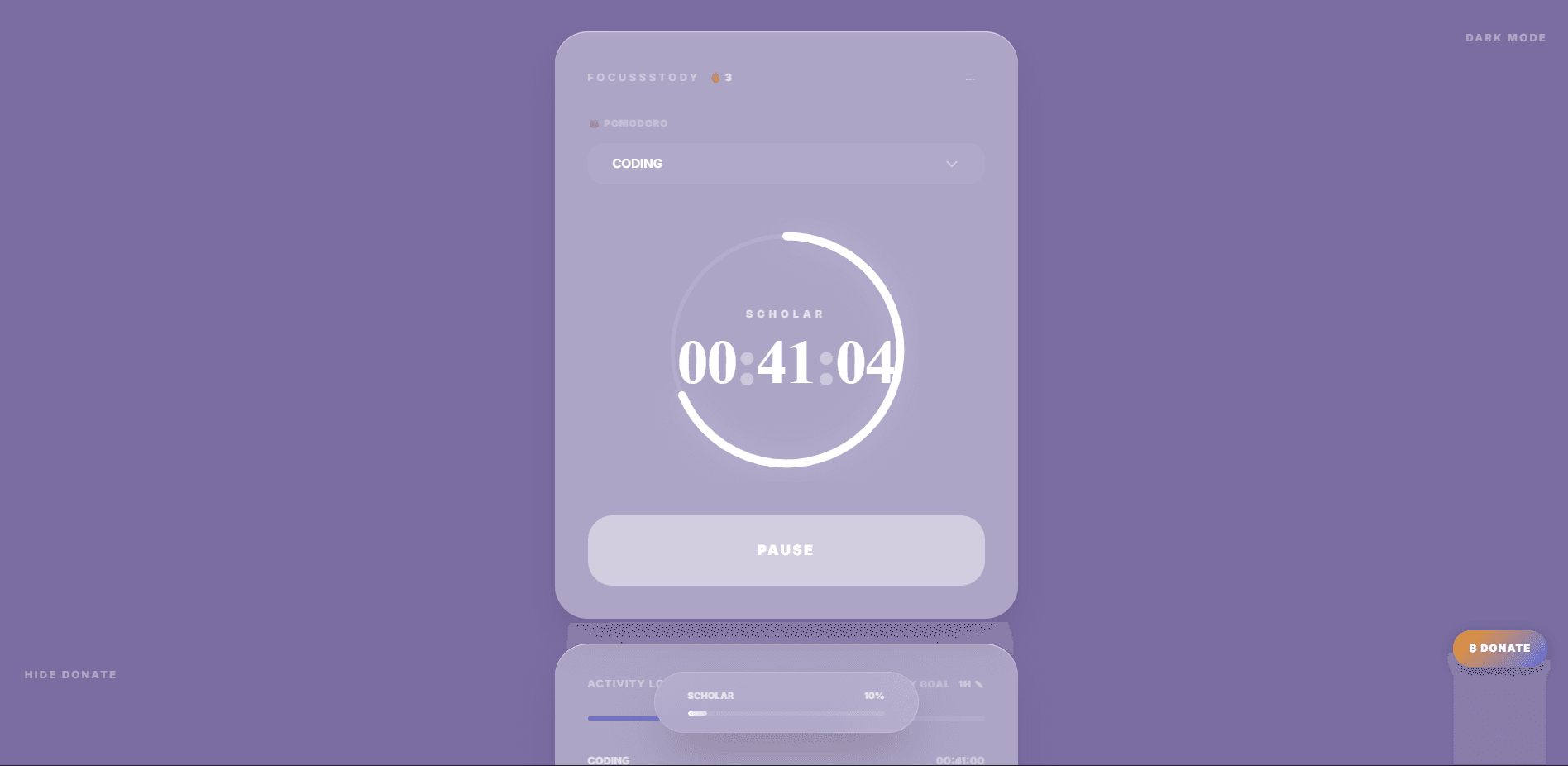 Focussstody screenshot 1