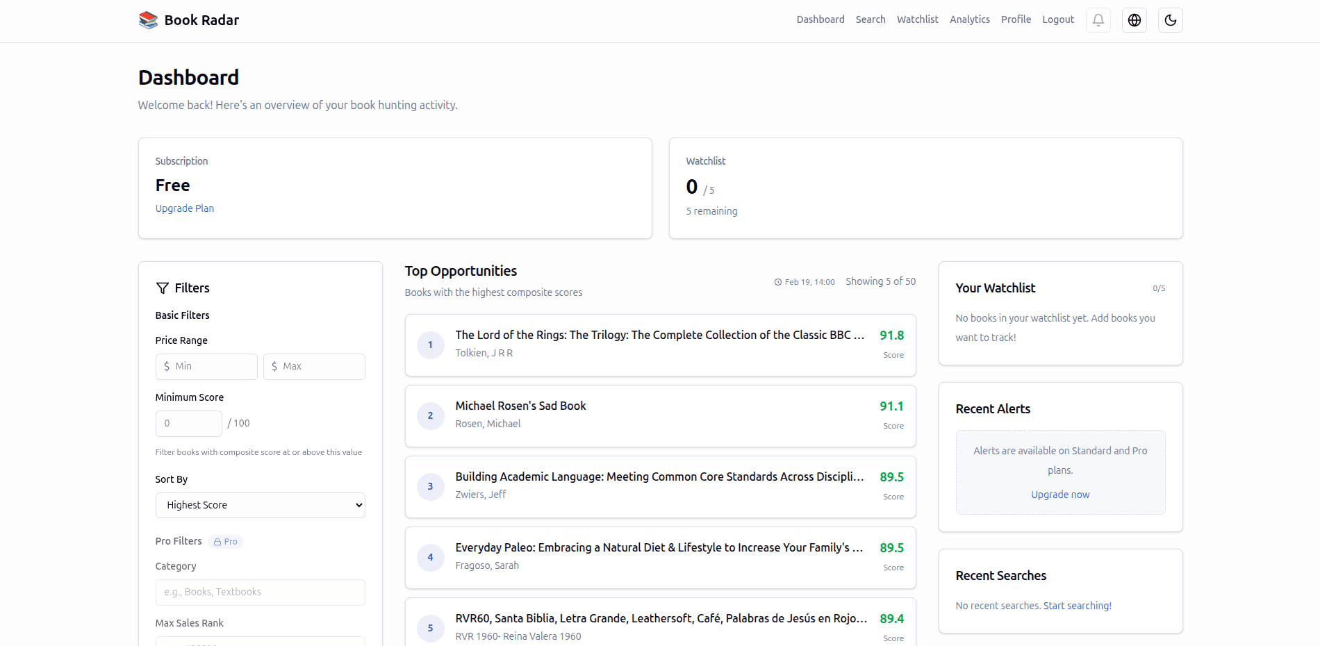 Book Radar screenshot 2