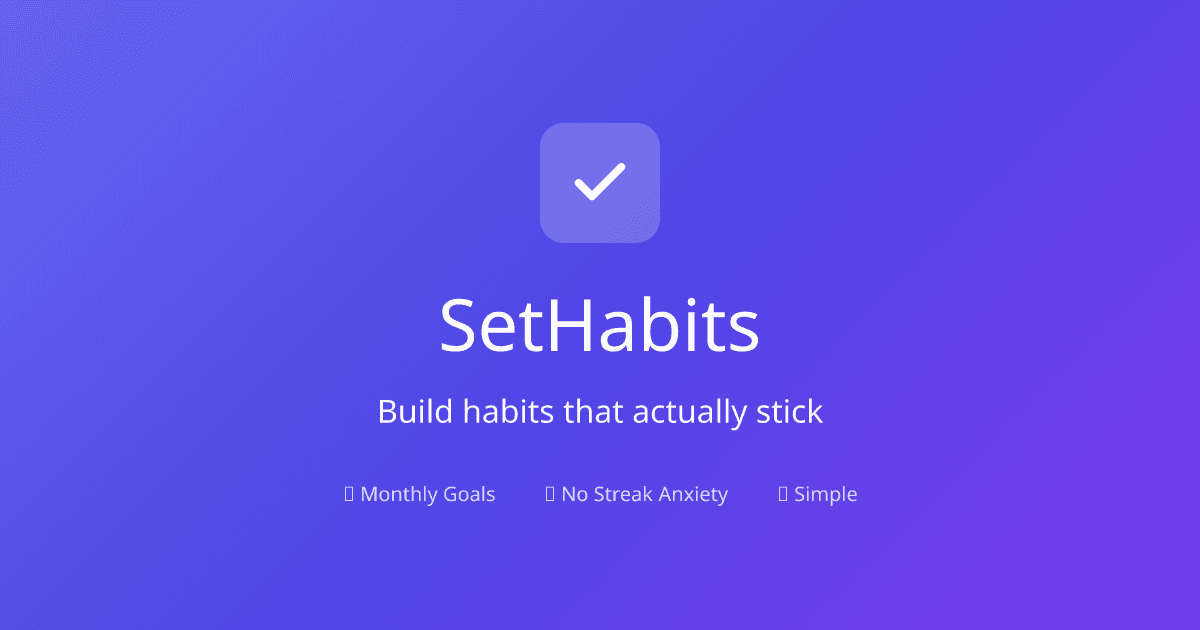 SetHabits screenshot 2