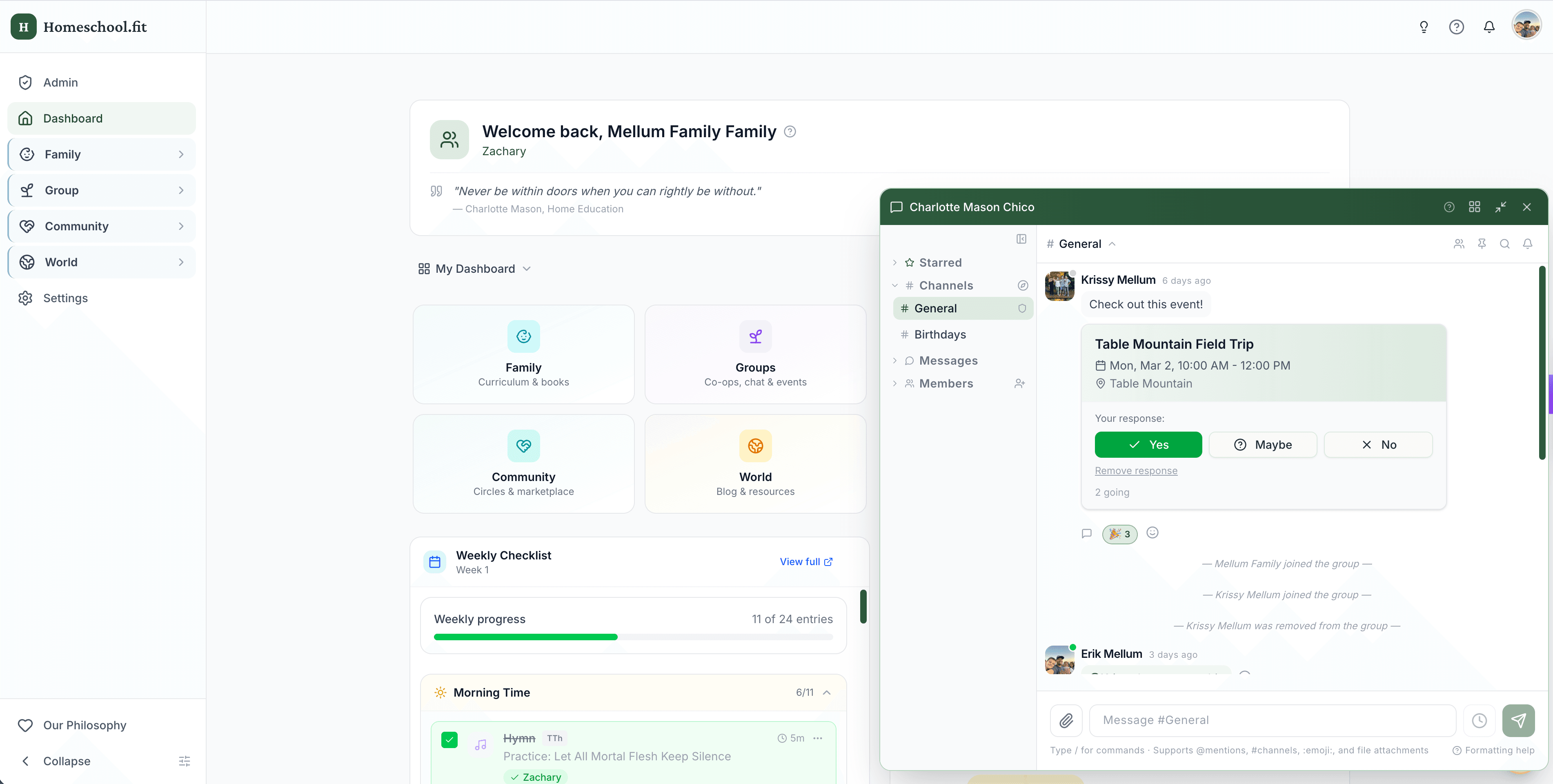 Homeschool.fit screenshot 2