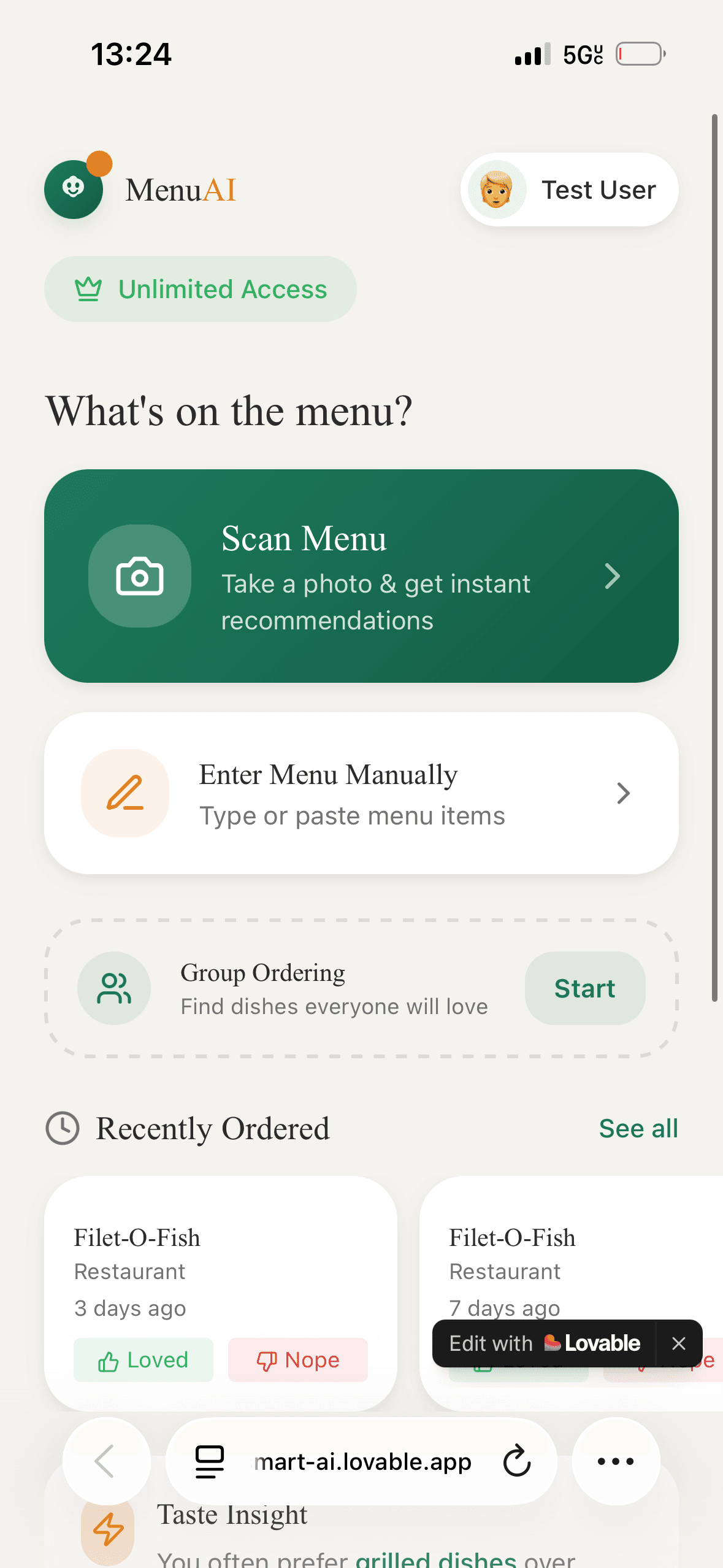 Menu AI screenshot 3