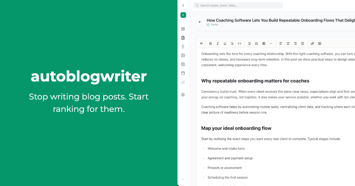 Autoblogwriter screenshot 1