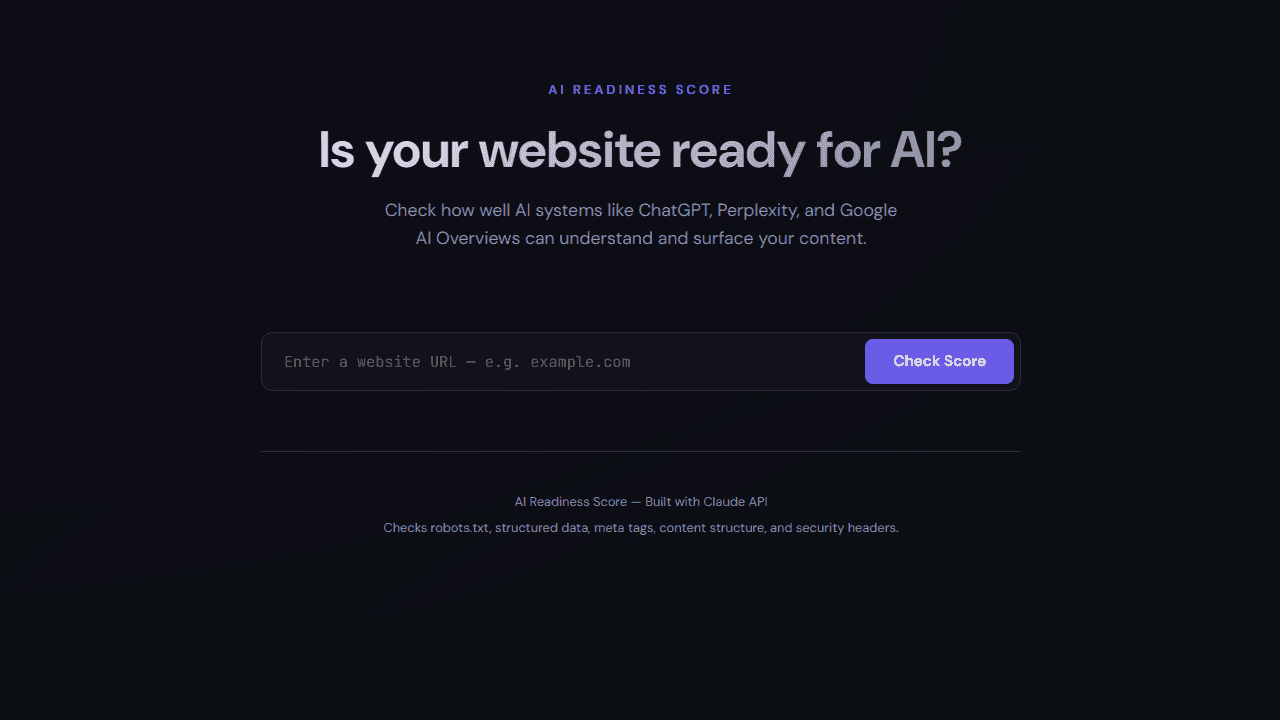 AI Readiness Score screenshot 1