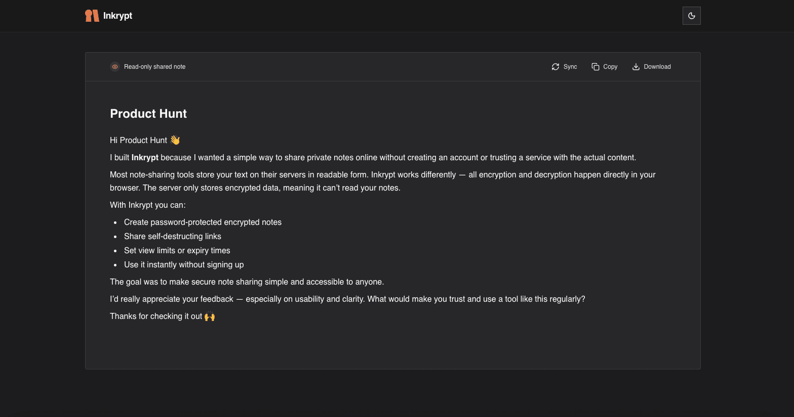 Inkrypt screenshot 5