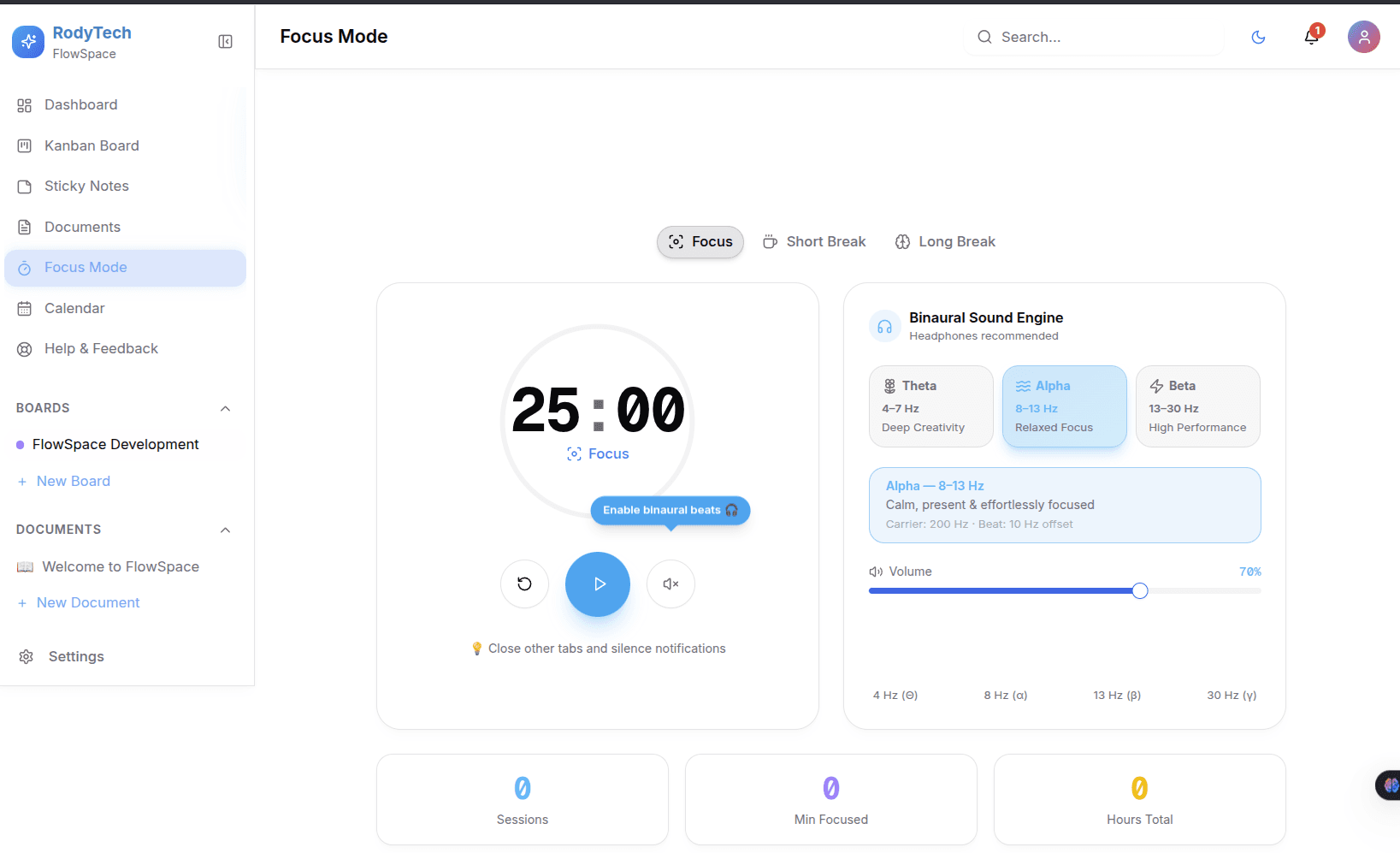 Flowspace screenshot 2