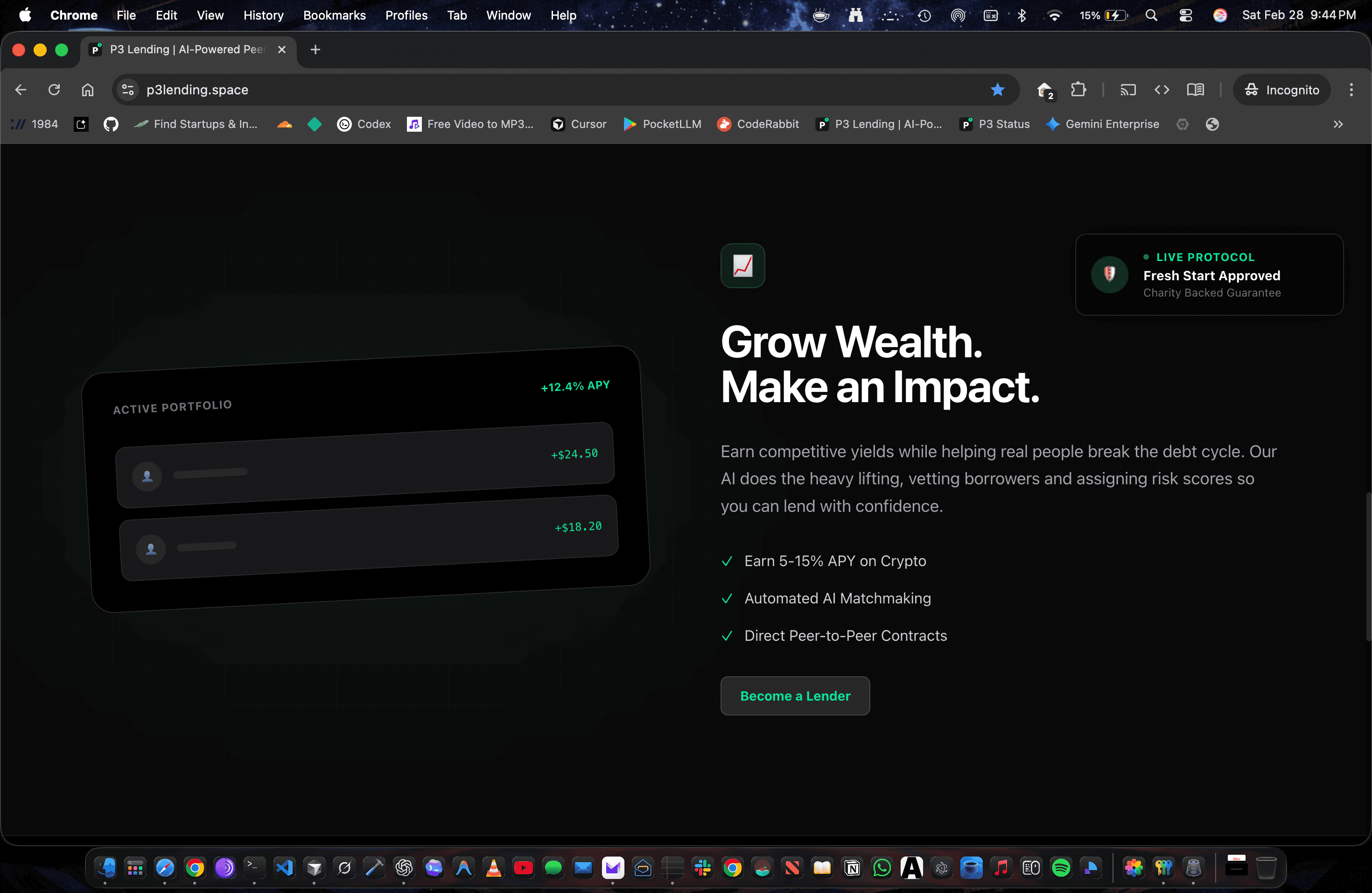 P3 Developer Dashboard screenshot 5