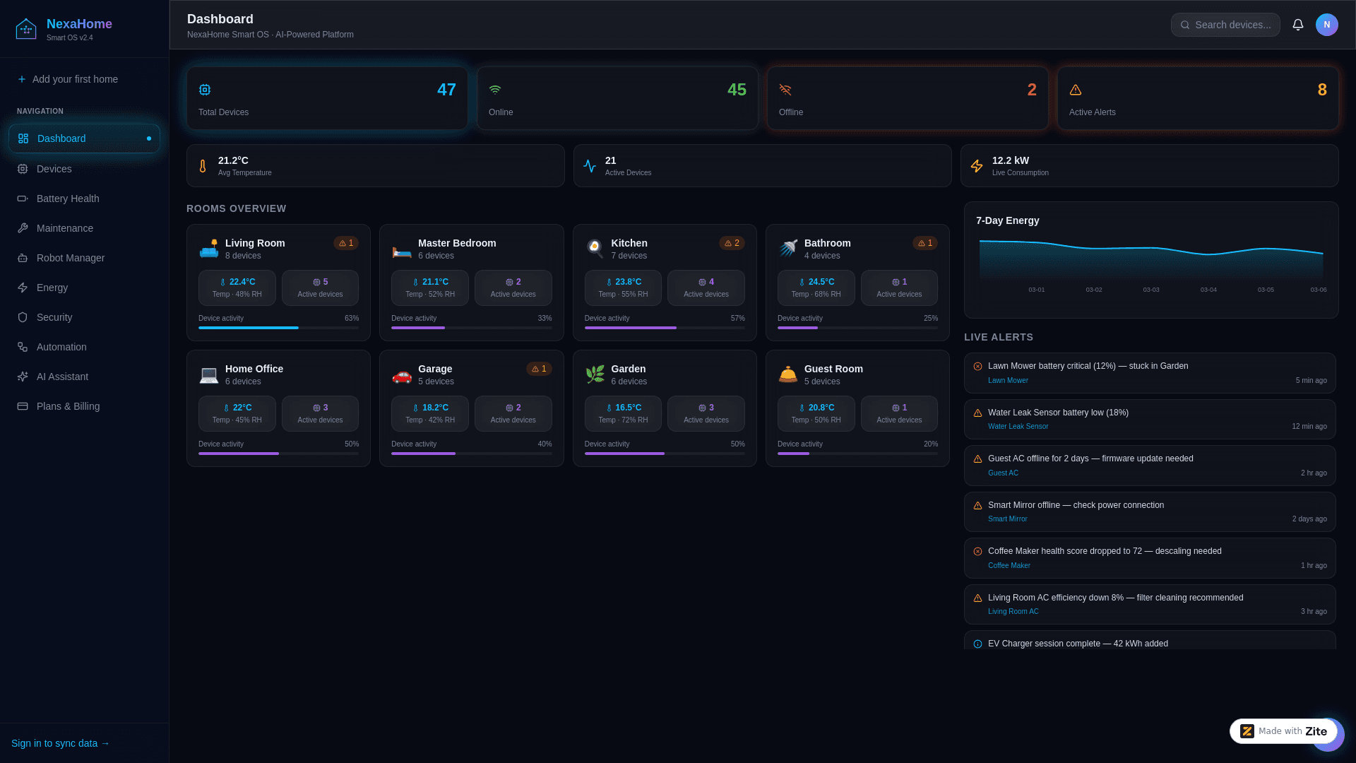 NexaHome screenshot 2