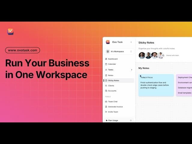 Ovo Task screenshot 1