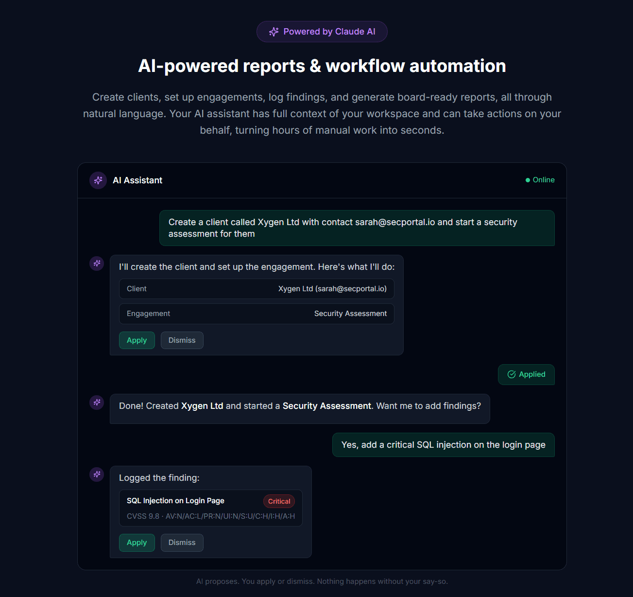 SecPortal AI-Native Security Platform screenshot 3