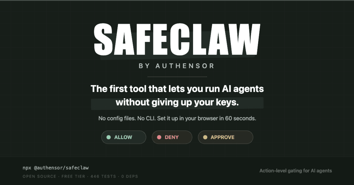 SafeClaw by Authensor screenshot 2