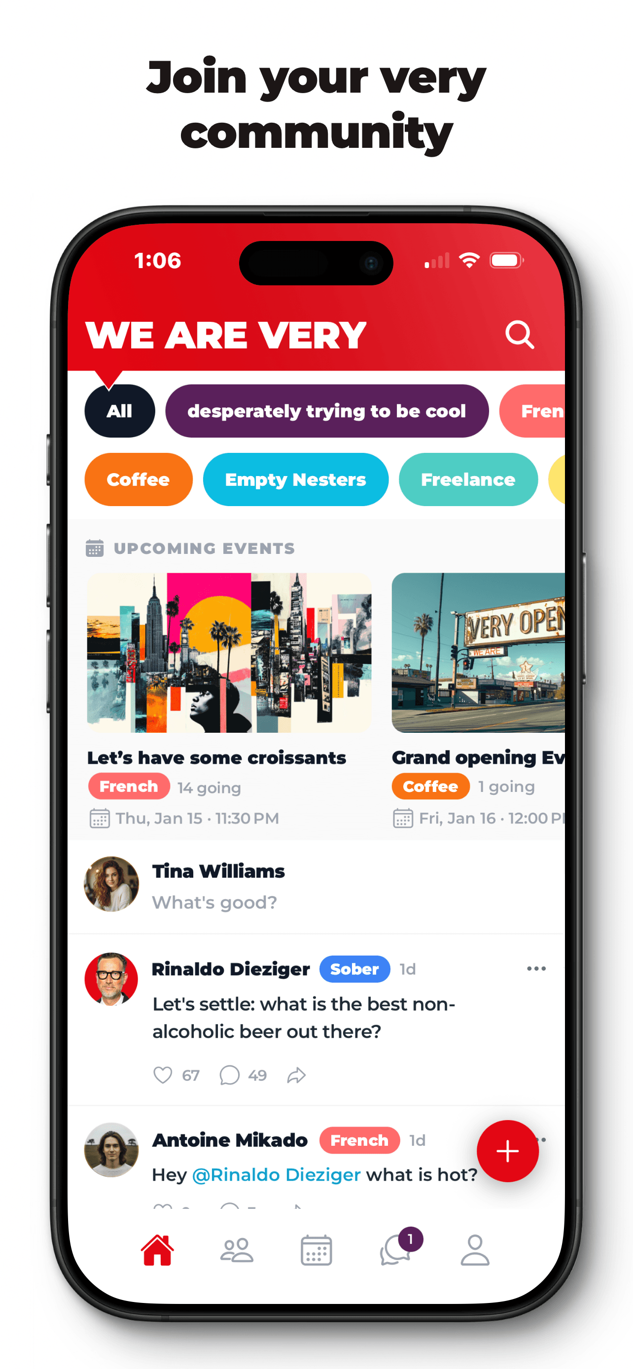 WE ARE VERY Community App screenshot 1
