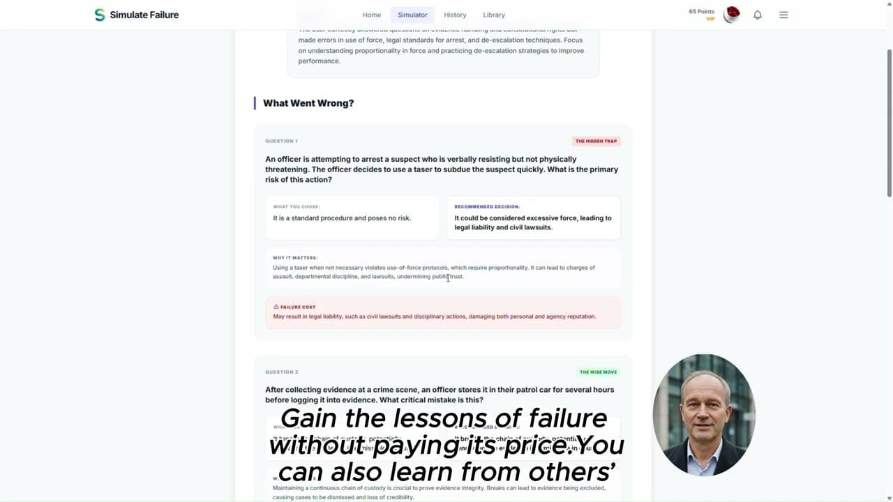 Simulate Failure screenshot 1