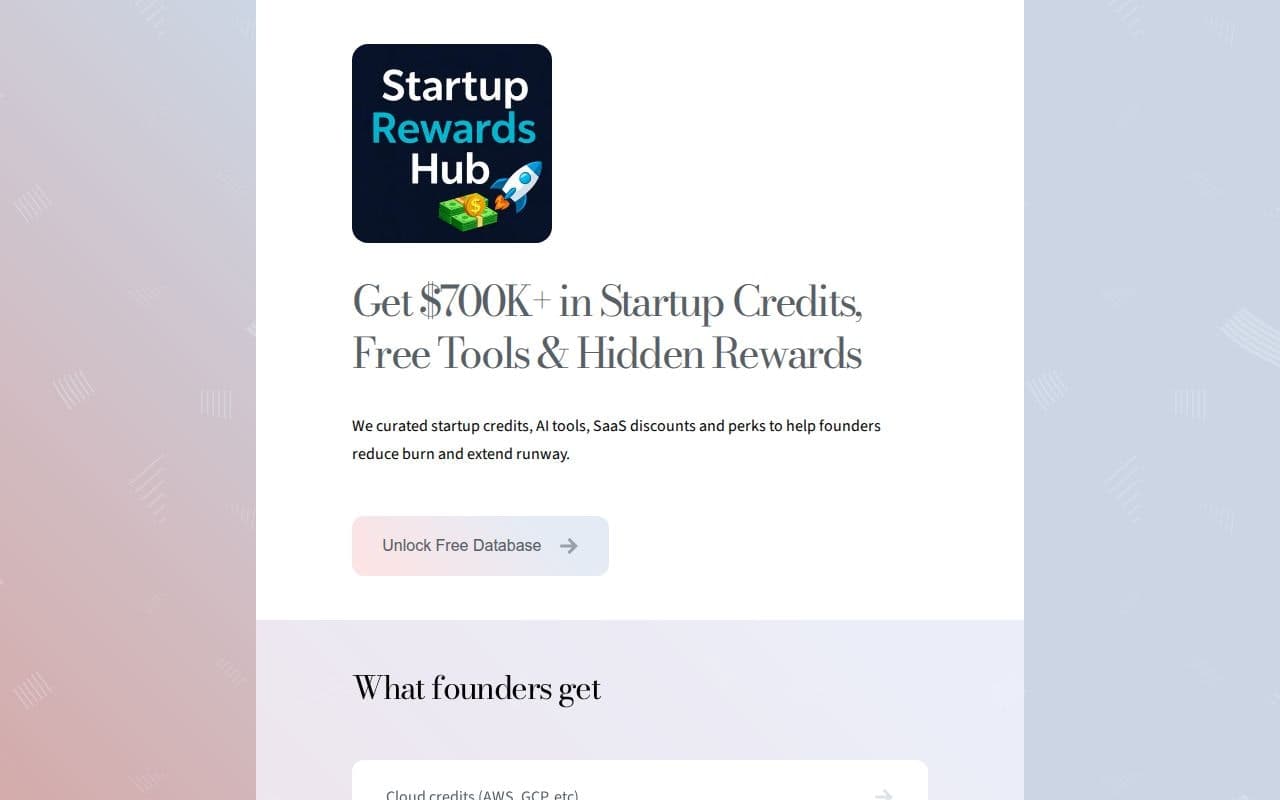 Startup Rewards Hub screenshot 2