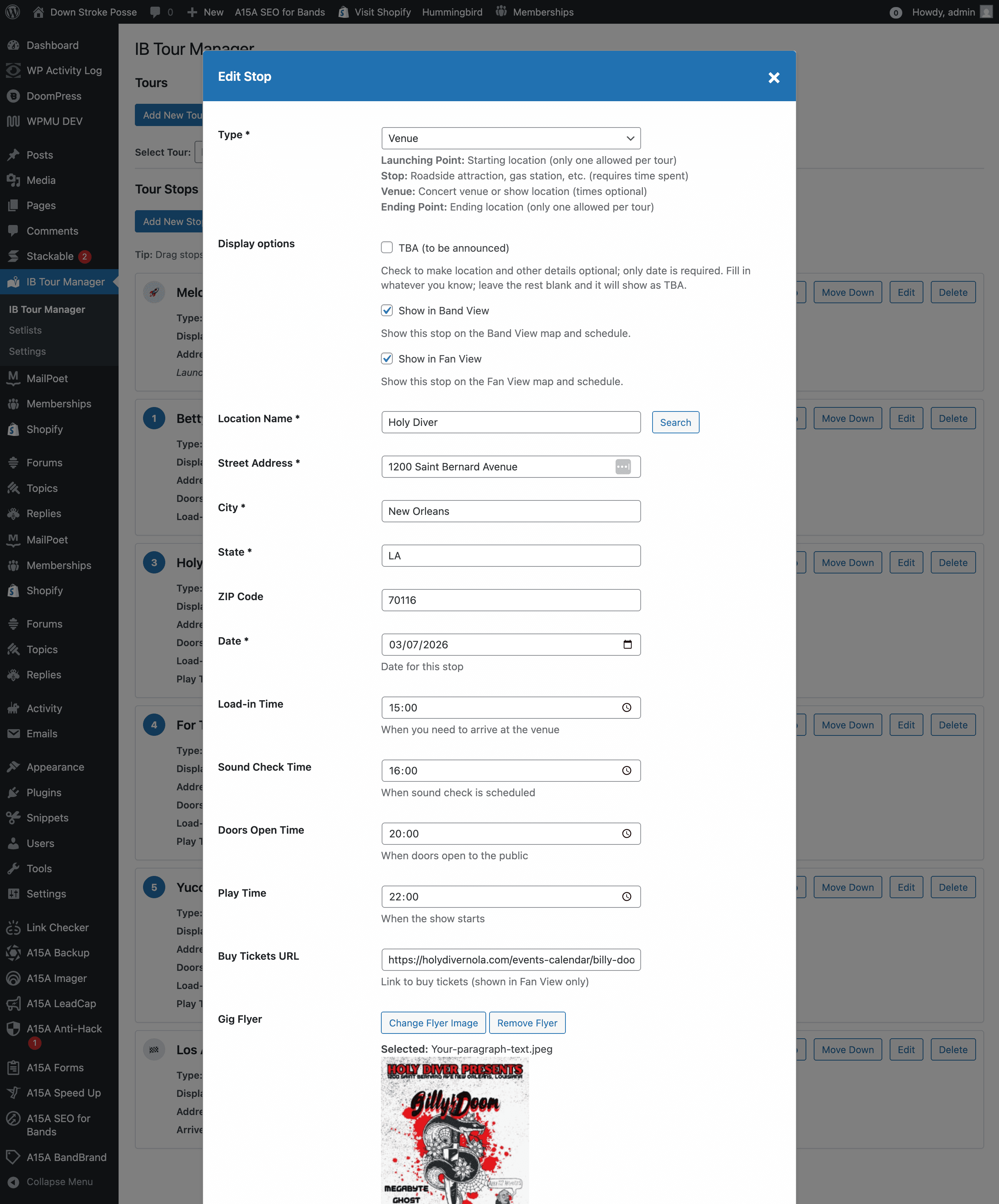Indie Backline - Tour Manager screenshot 3