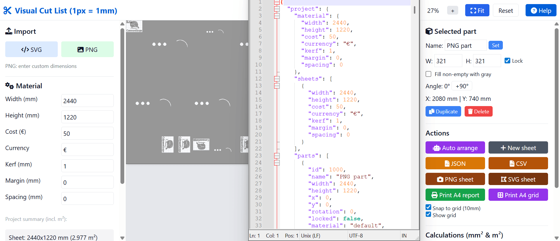 Visual Cut List screenshot 6