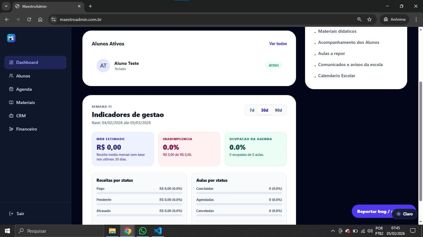 MaestroAdmin screenshot 1