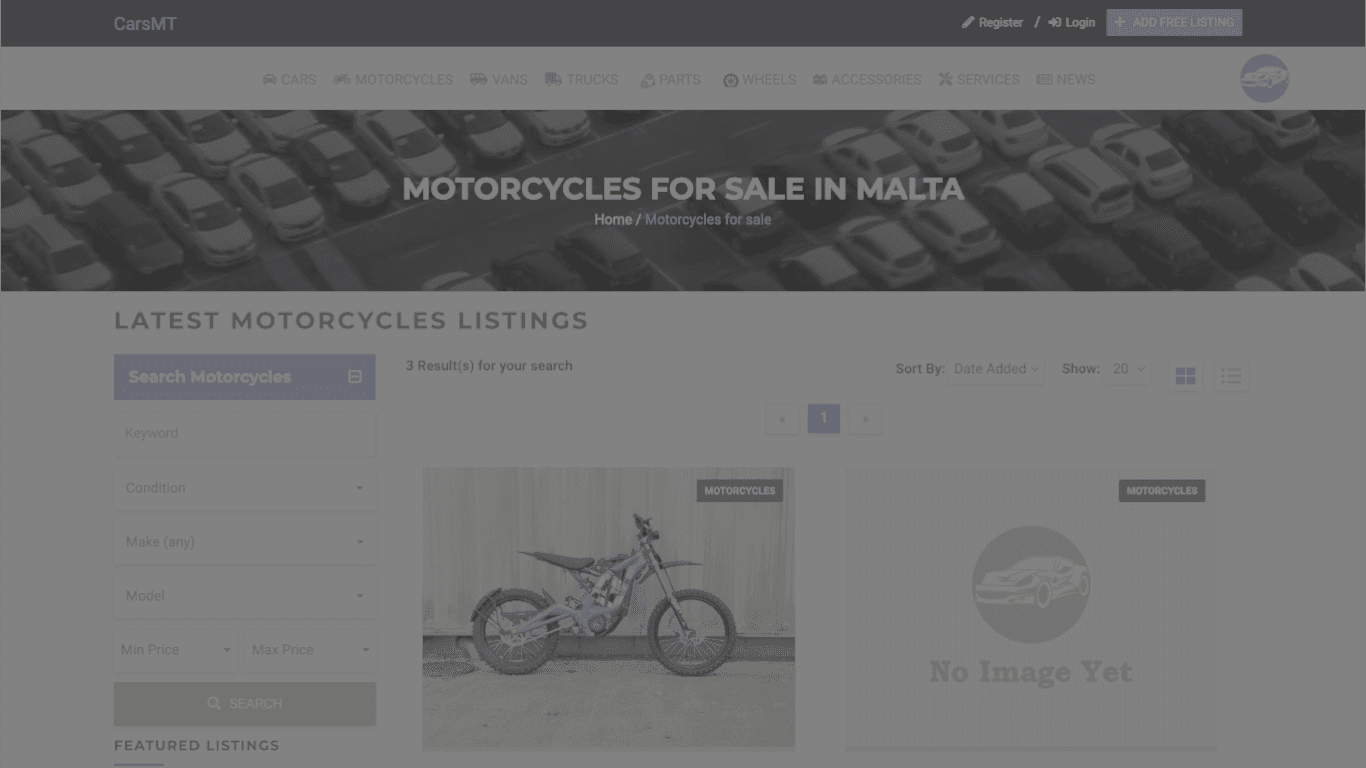 New or used Vehicles for sale in Malta screenshot 3