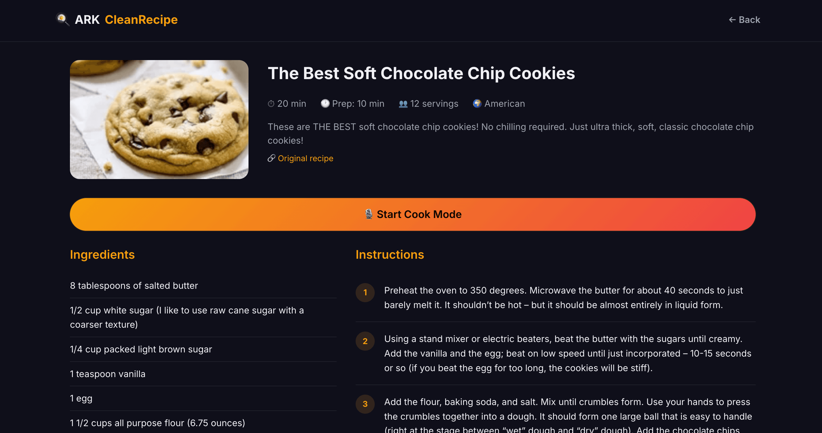 ARK CleanRecipe screenshot 2