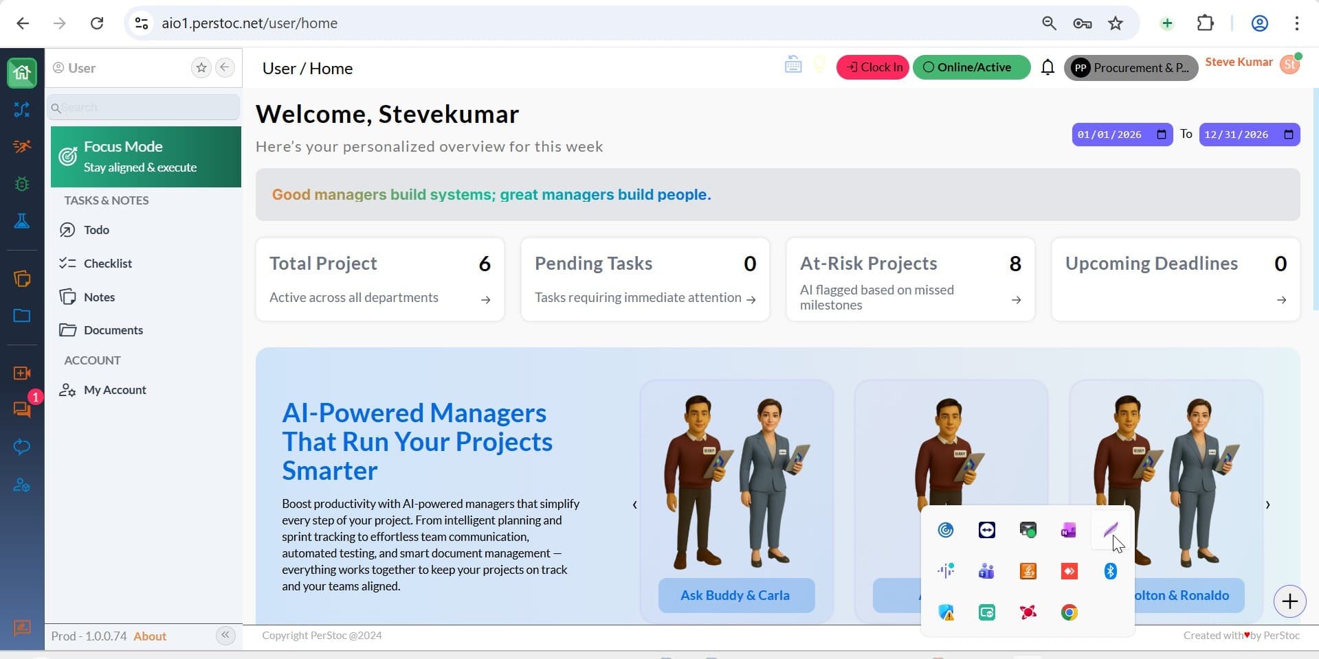 ProjectsAIO screenshot 1