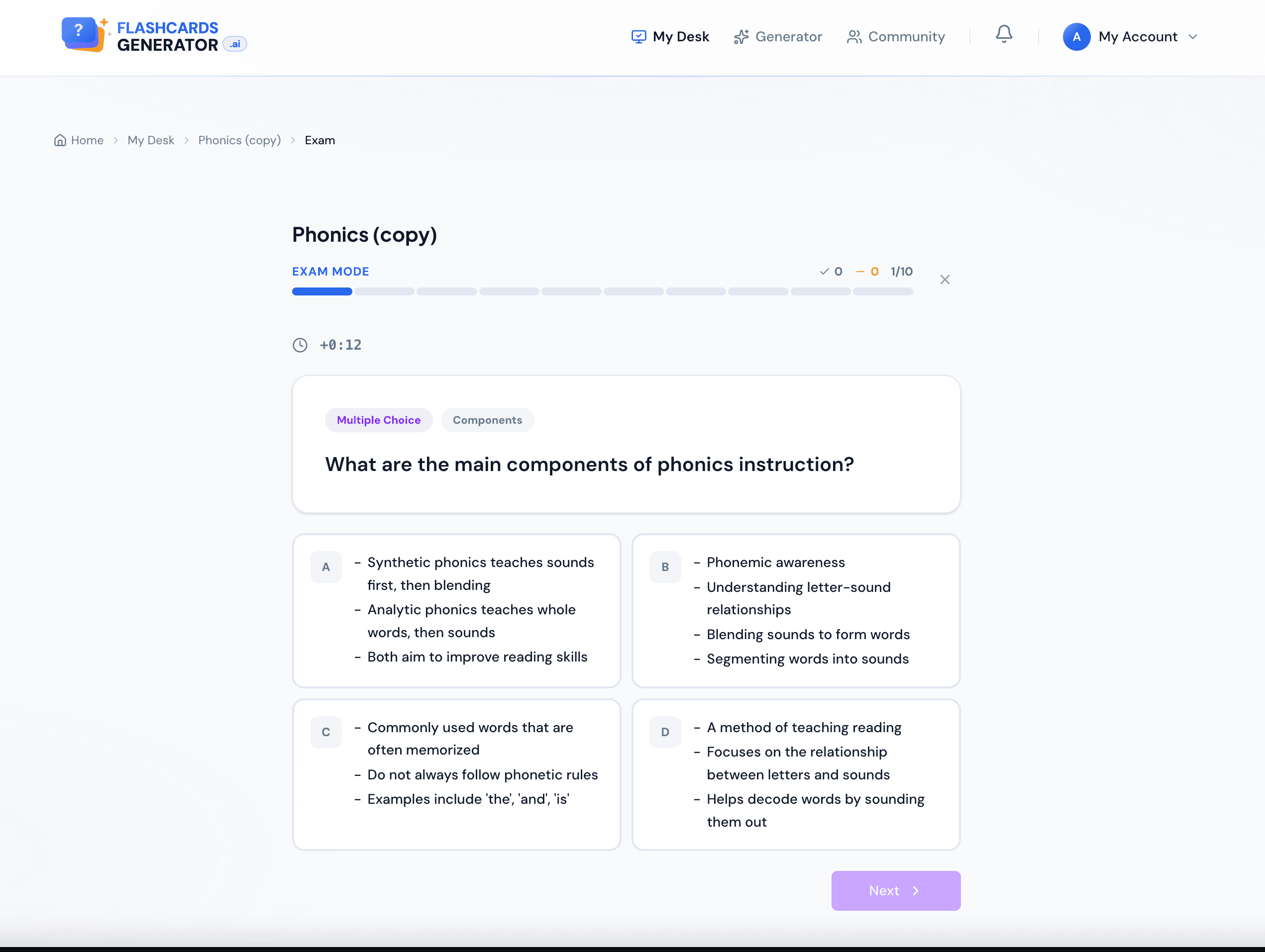 FlashCardsGenerator.ai screenshot 3