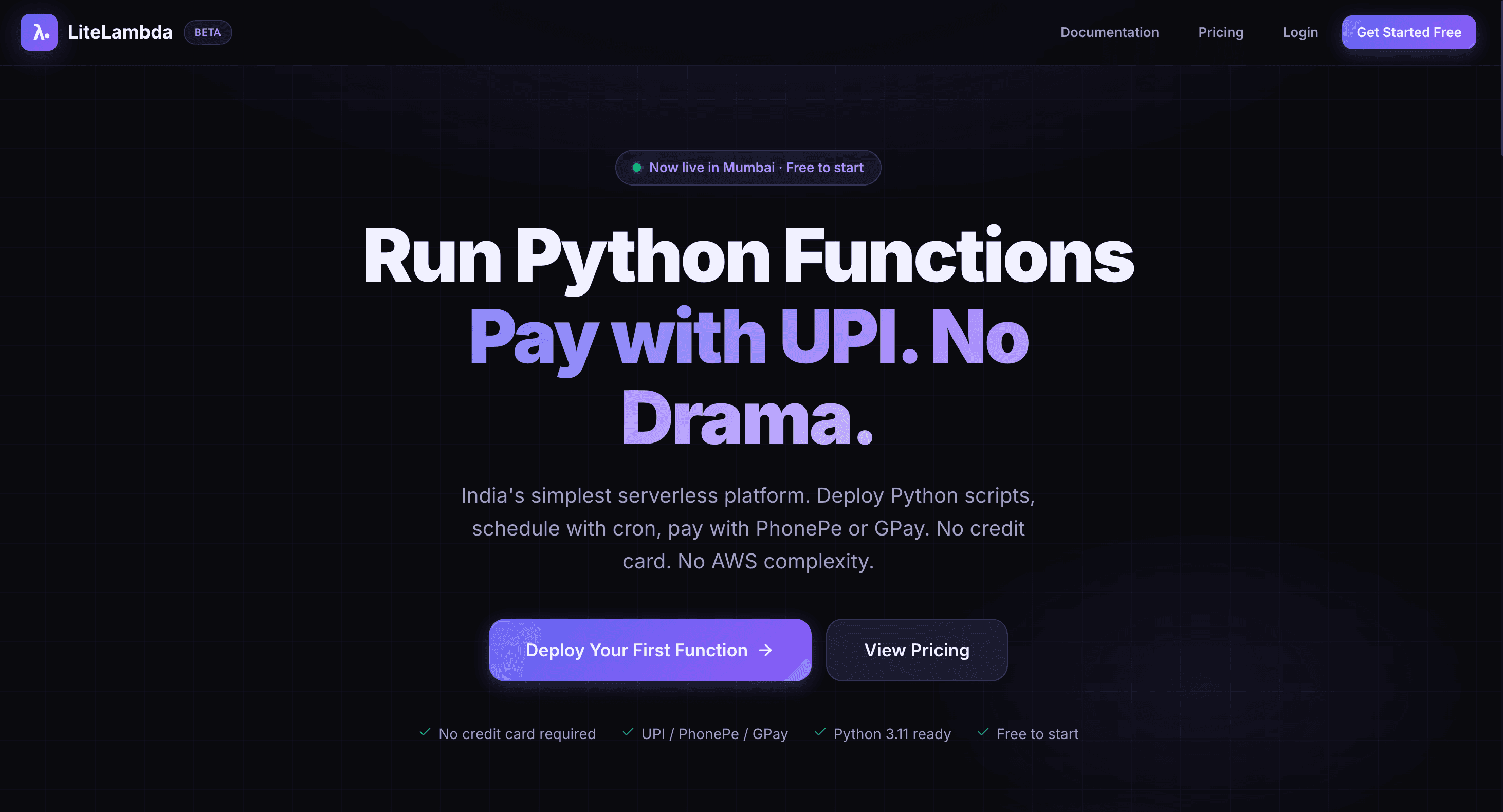 LiteLambda screenshot 2