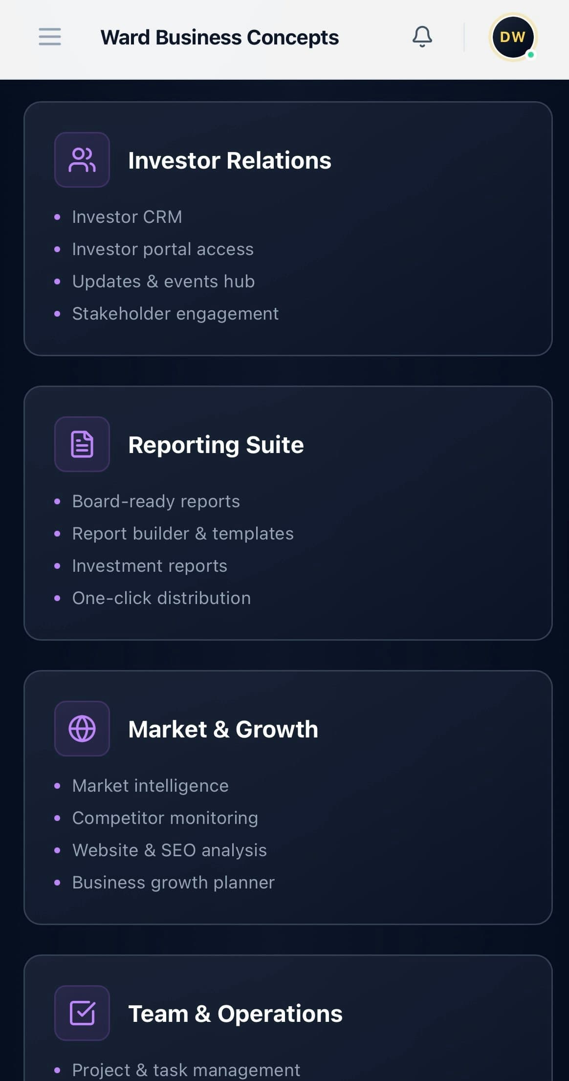 Ward Strategic Advisor (WSA) screenshot 6