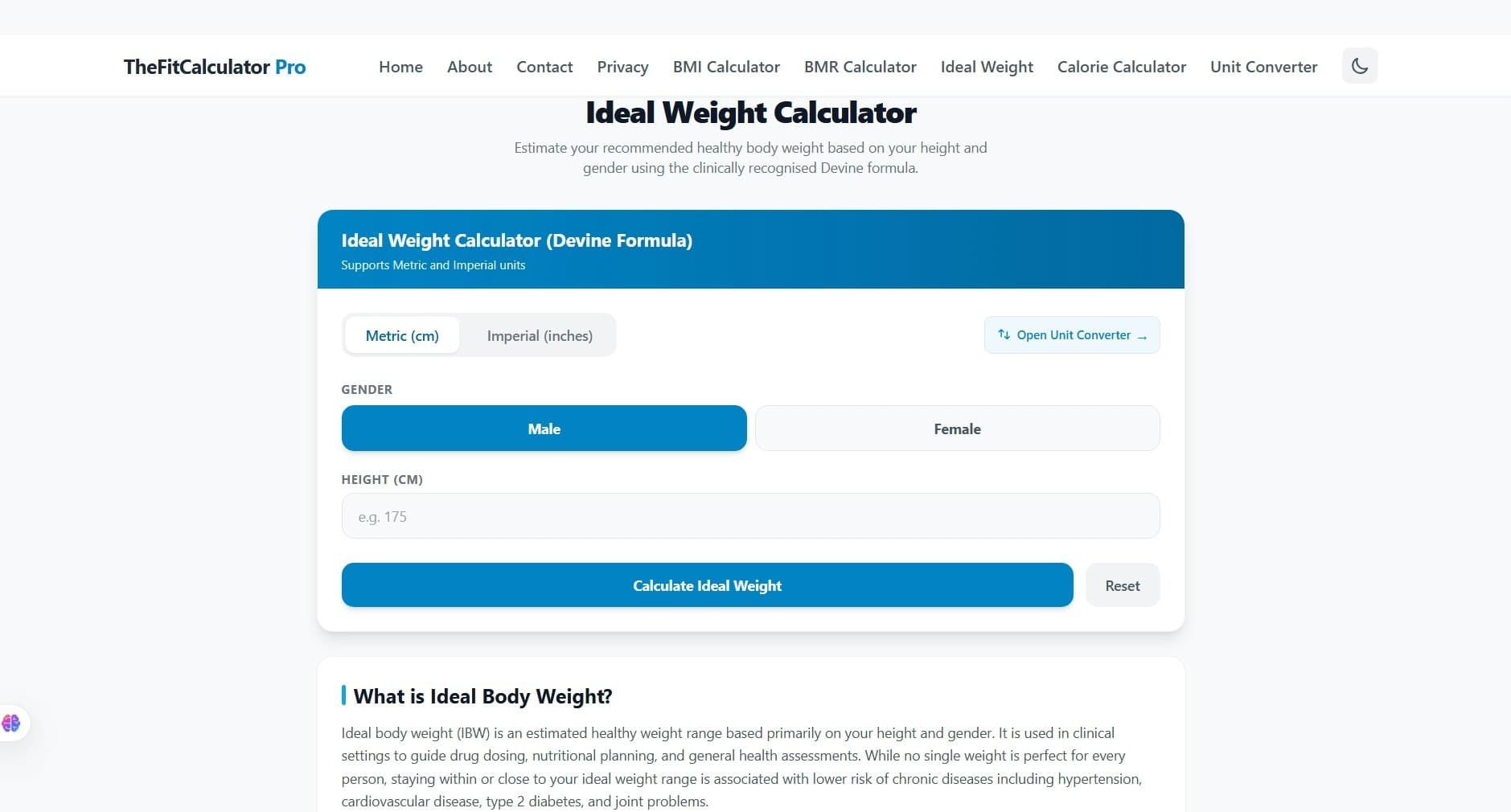 Free Health Calculator screenshot 4
