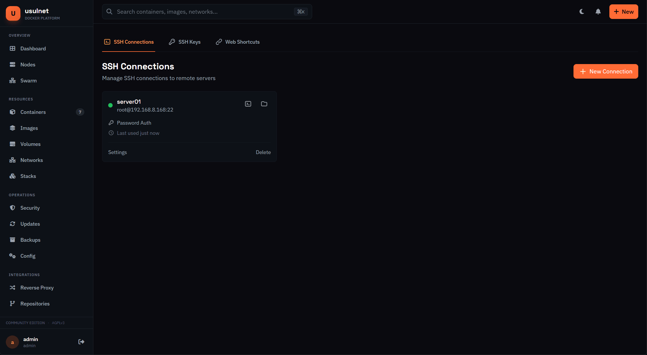 usulnet — DevOps & SysAdmins UI screenshot 6