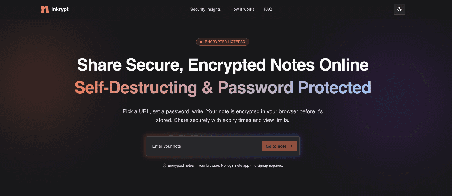 Inkrypt screenshot 2