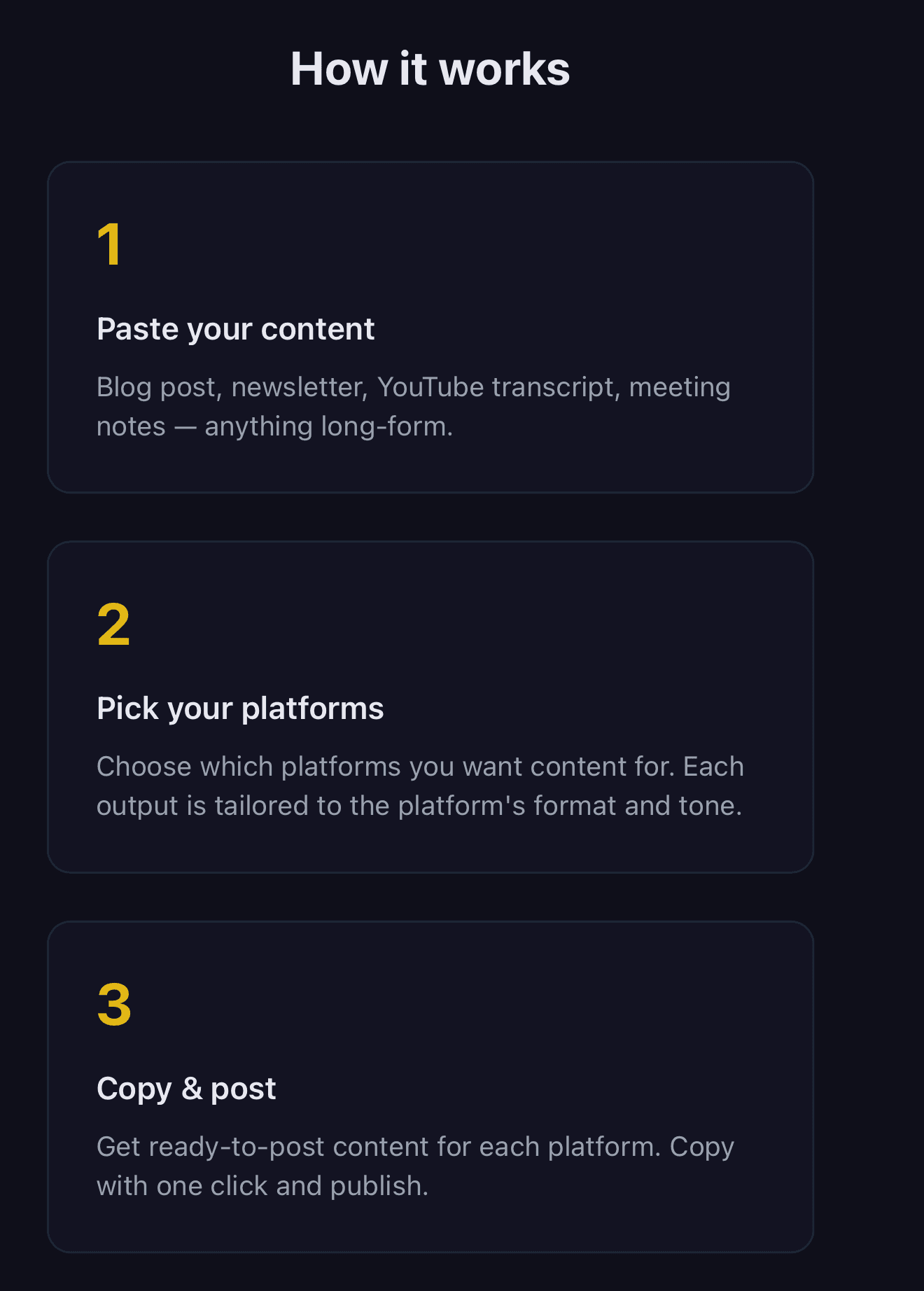 Repurposer screenshot 2