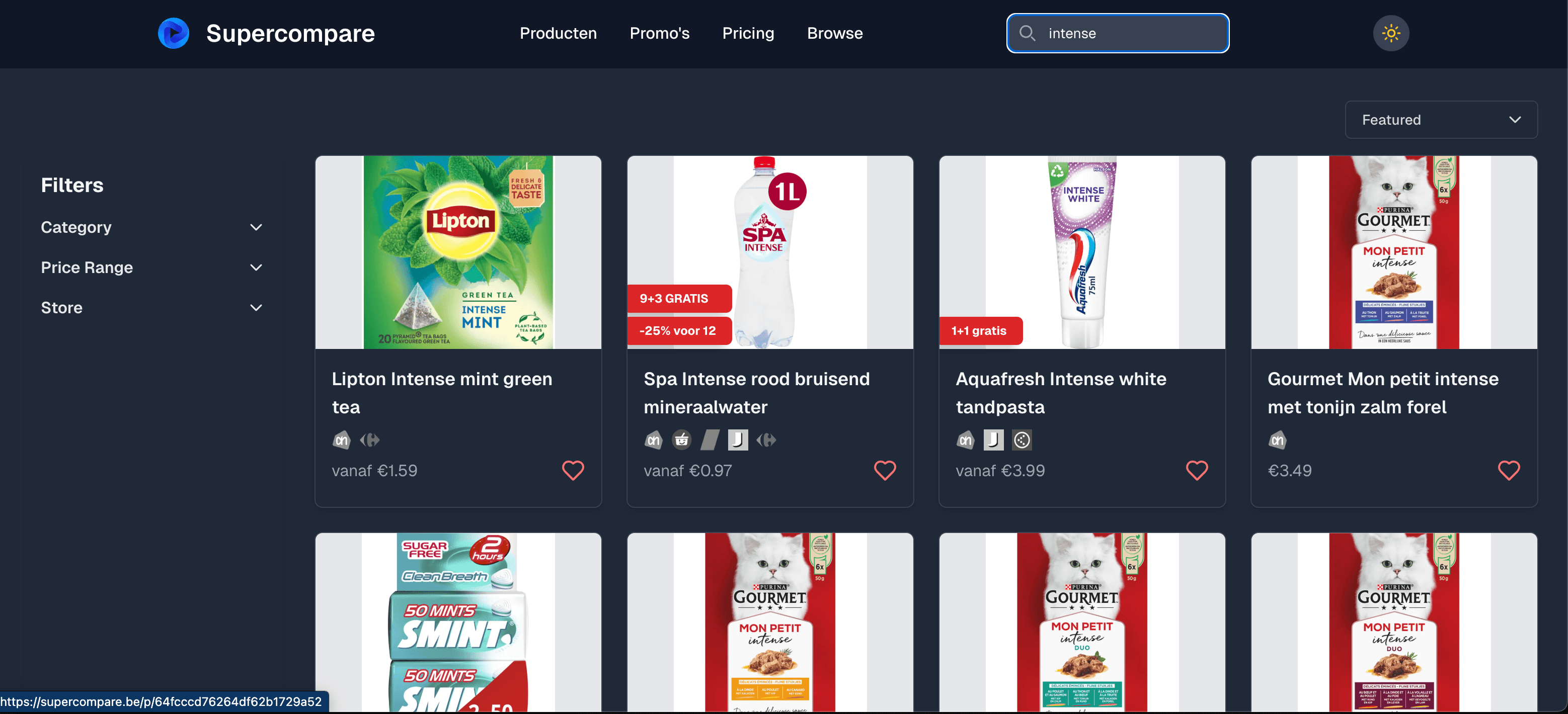 Supercompare screenshot 3