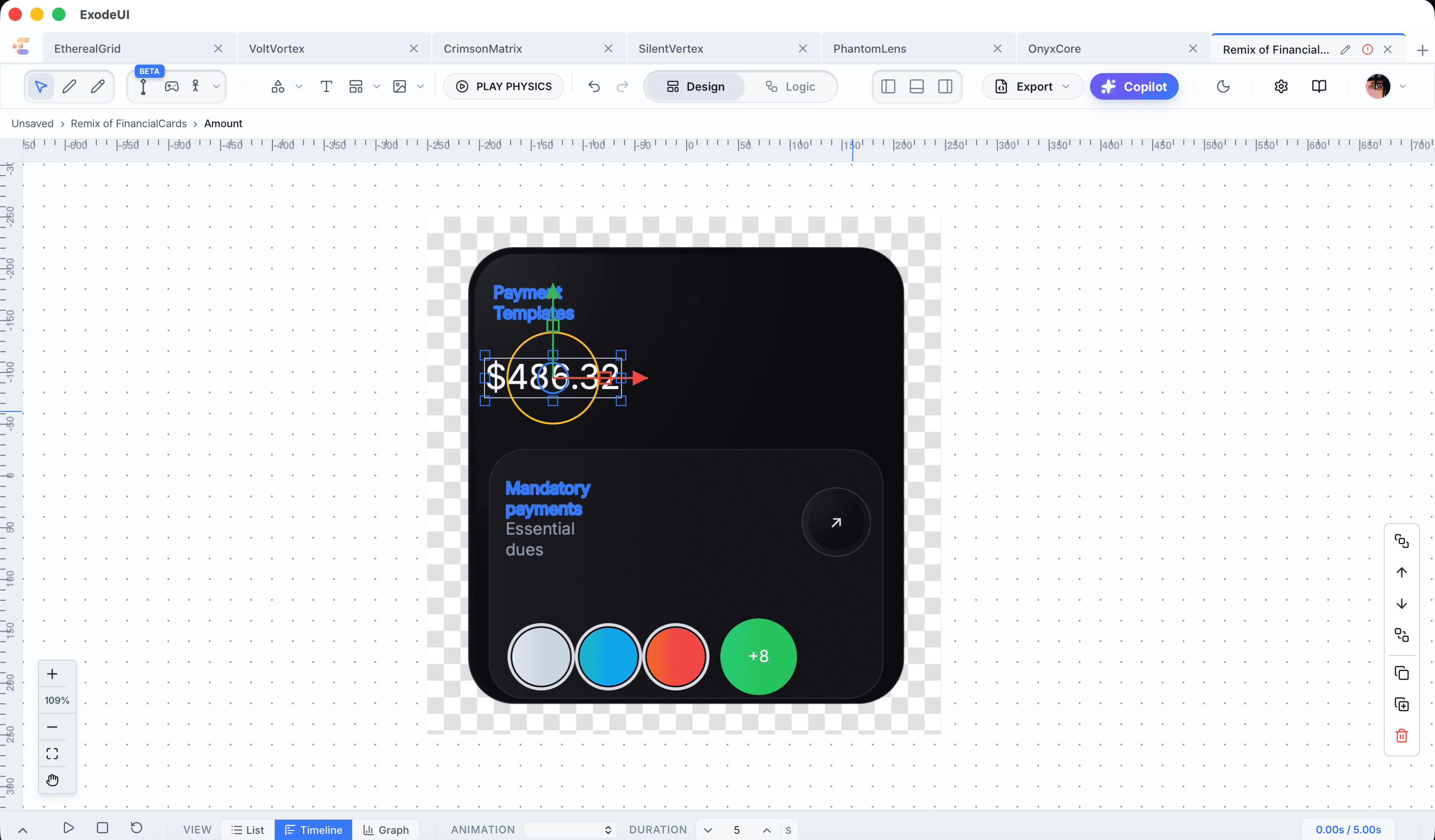 ExodeUI screenshot 1