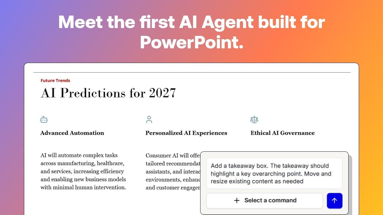 Plus AI Presentation Agent screenshot 1