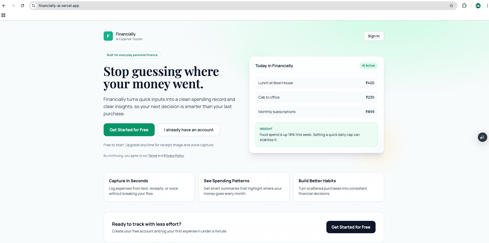Financially — Public Alpha screenshot 2