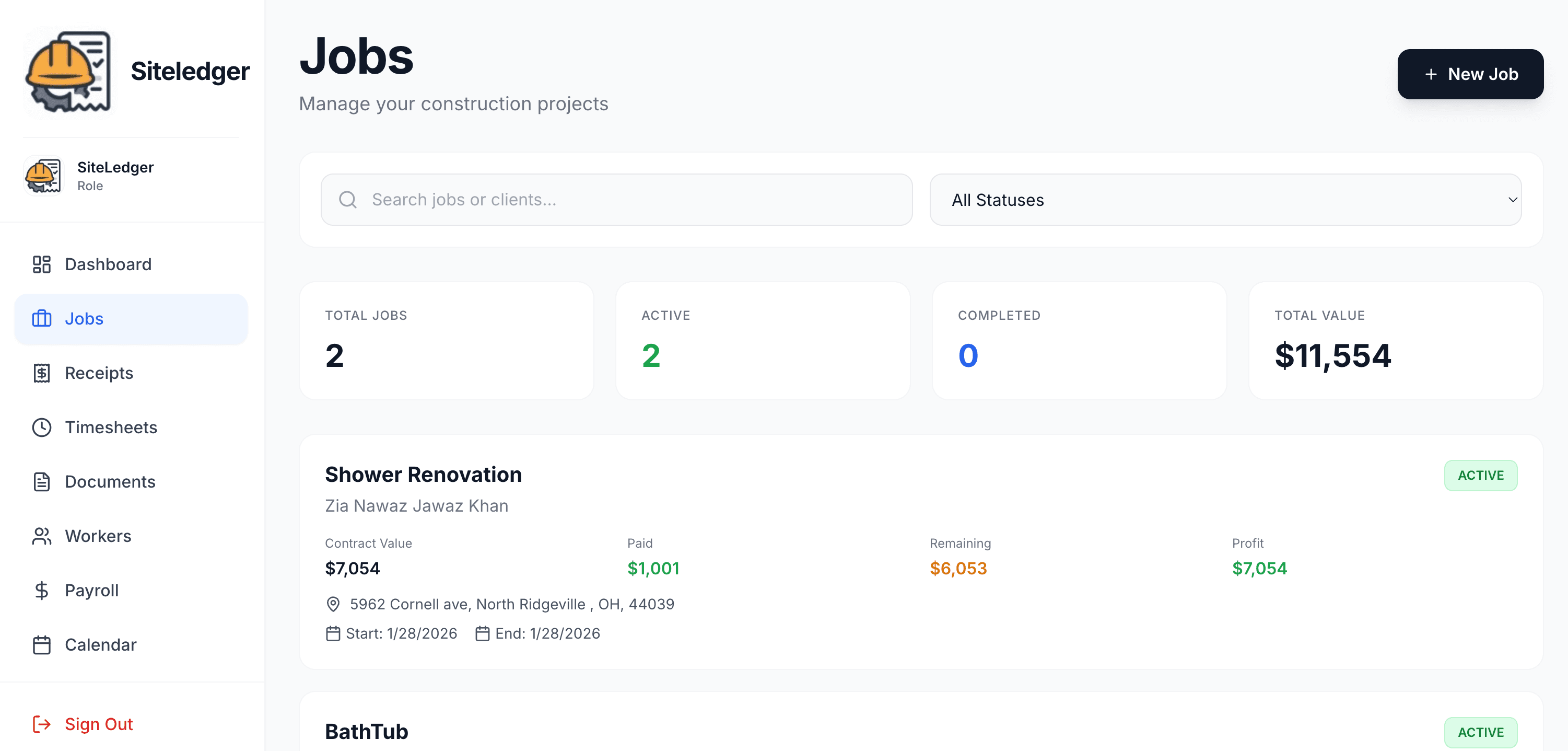 SiteLedger screenshot 3