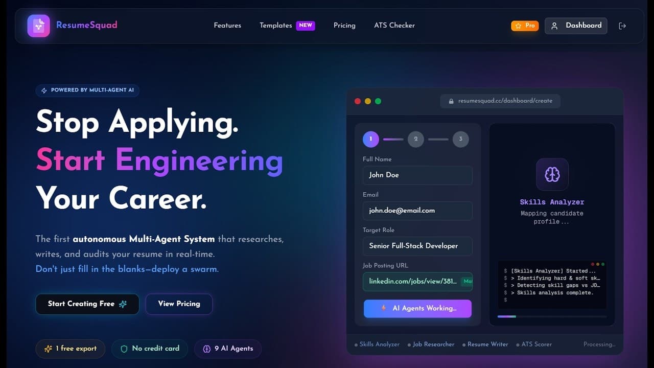 ResumeSquad screenshot 1