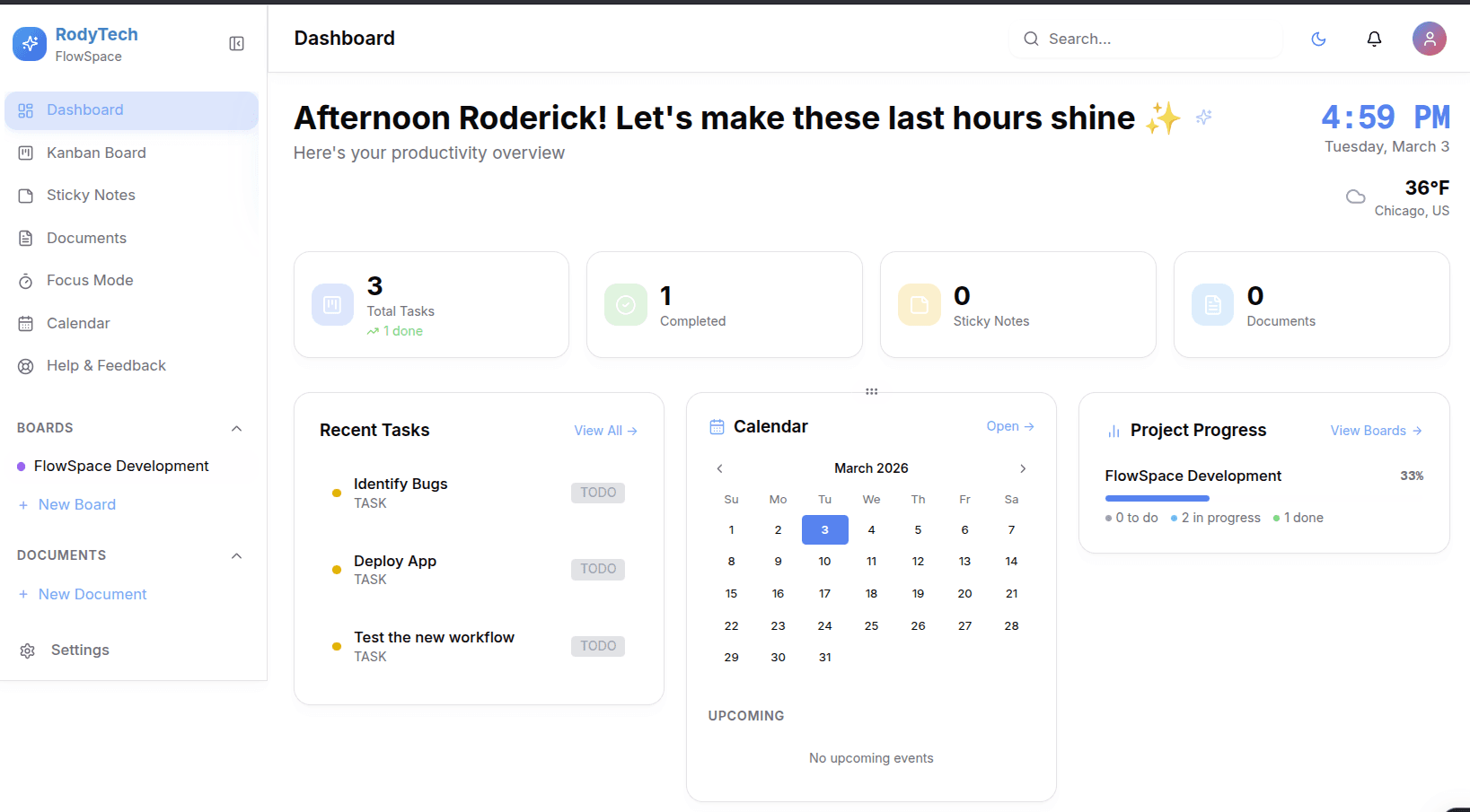 Flowspace screenshot 1