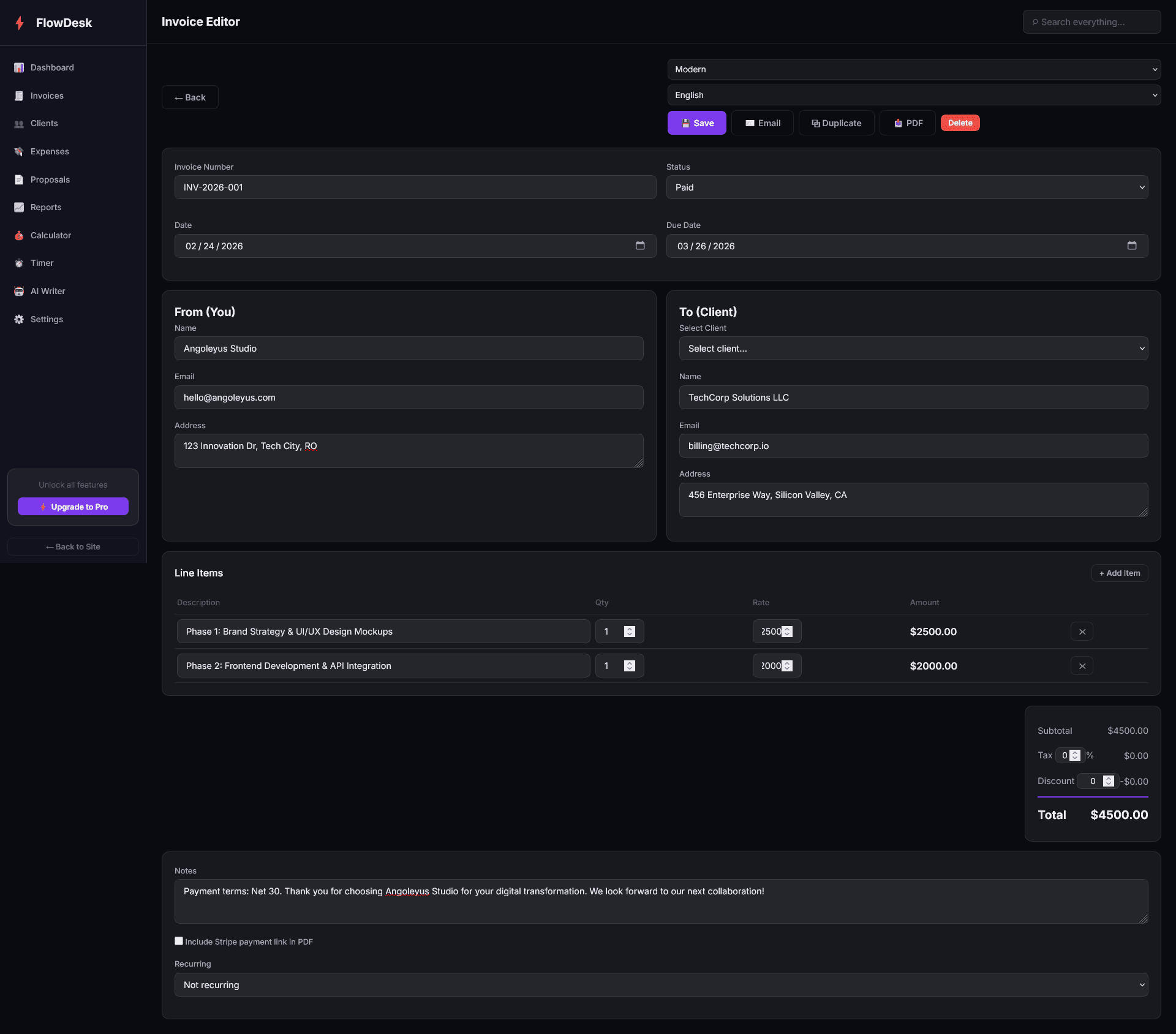 FlowDesk screenshot 3