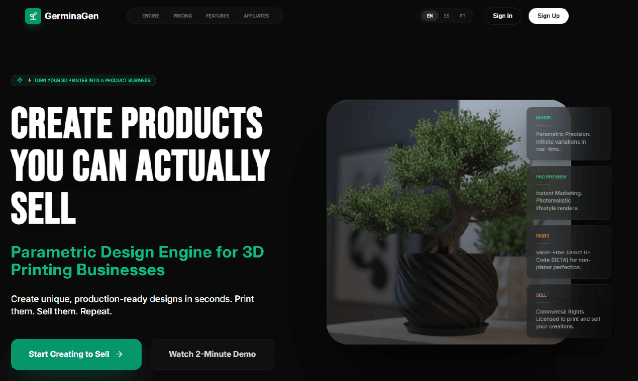 GerminaGen screenshot 2