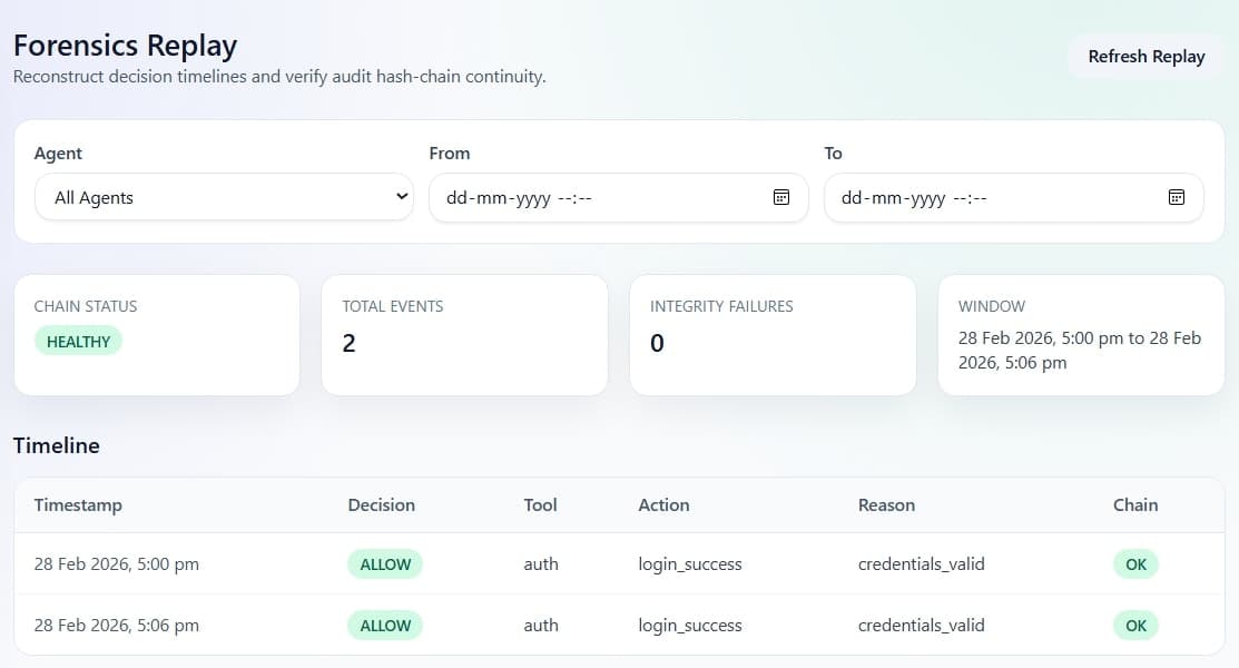 AgentGuard screenshot 3