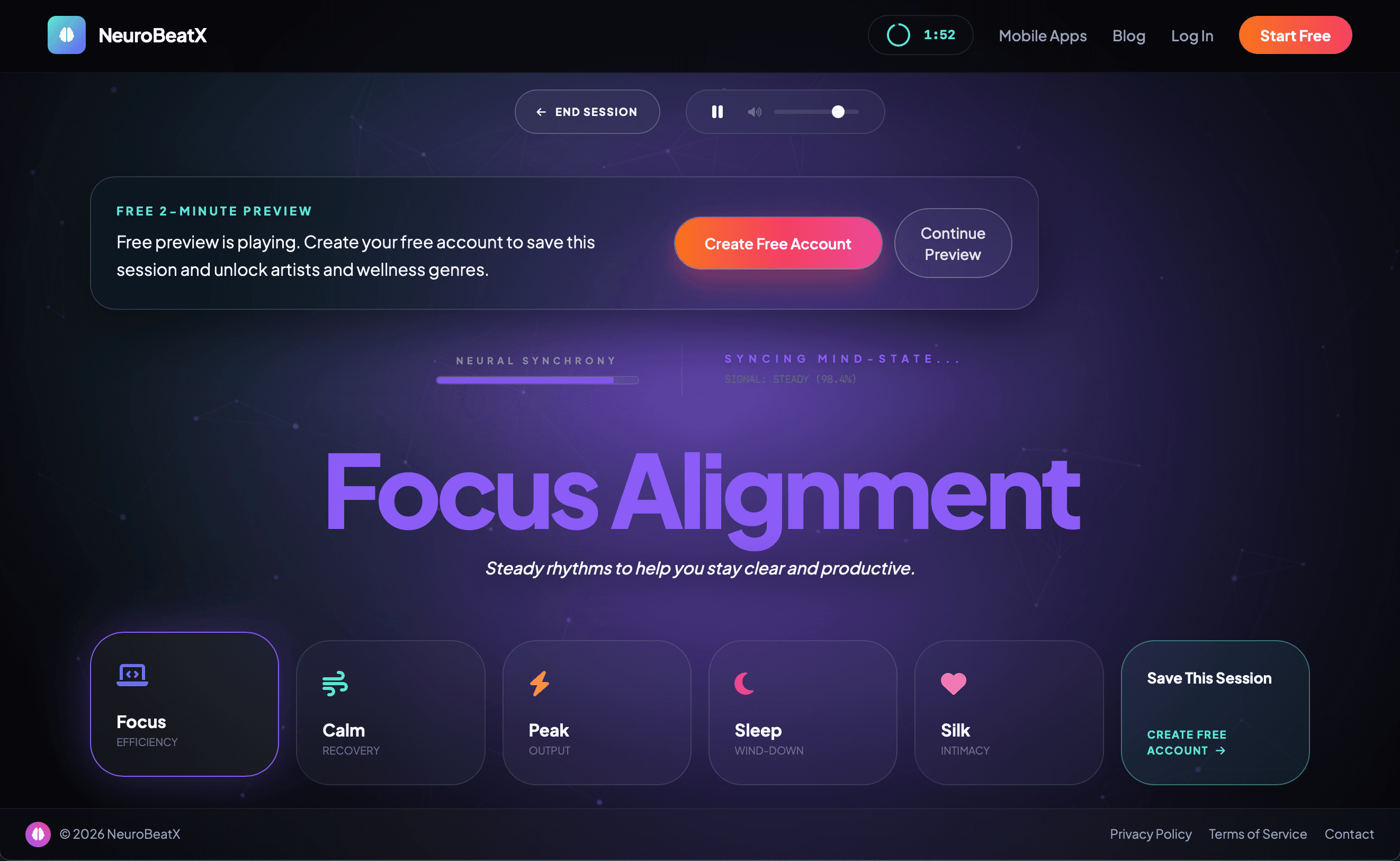 NeuroBeatX screenshot 2