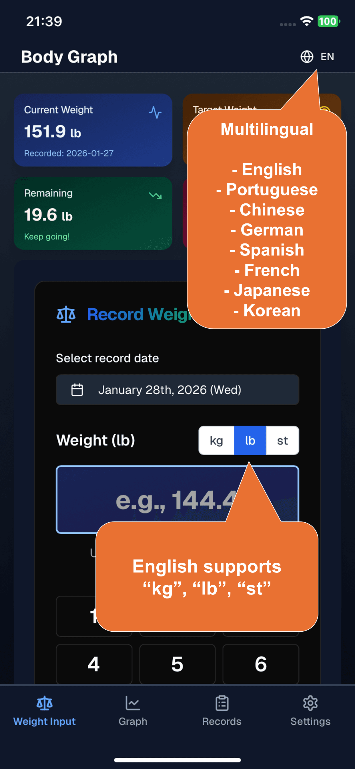 Body Graph - Simple Body Visualization screenshot 1